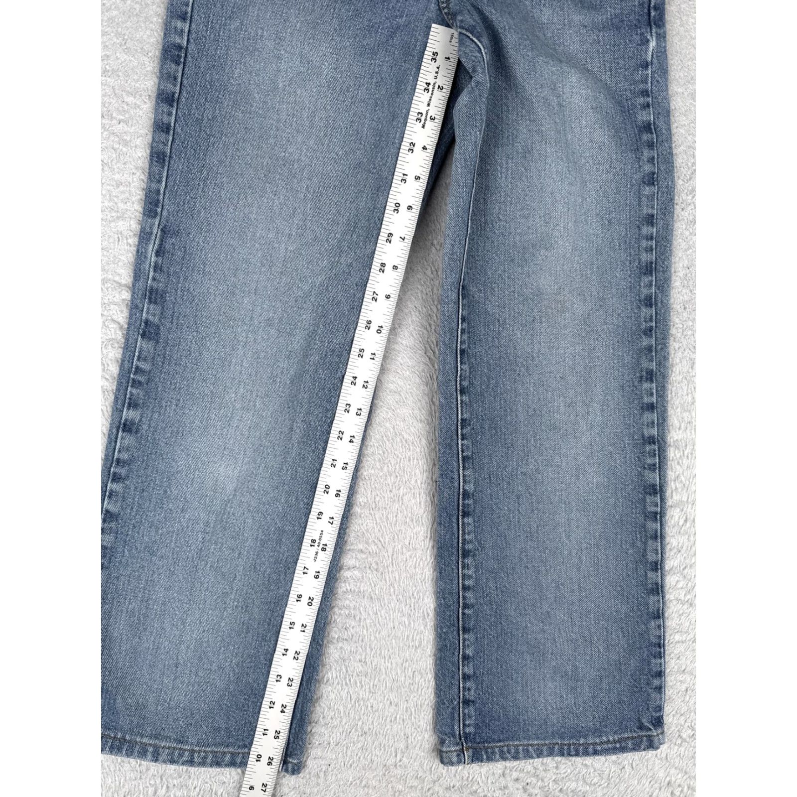 Express VINTAGE Express Bleus Jeans Juniors 1/2 Blue Mid Rise Straight Stovepipe Denim 24x27 Size 25" / US 0 / IT 36 - 7 Thumbnail