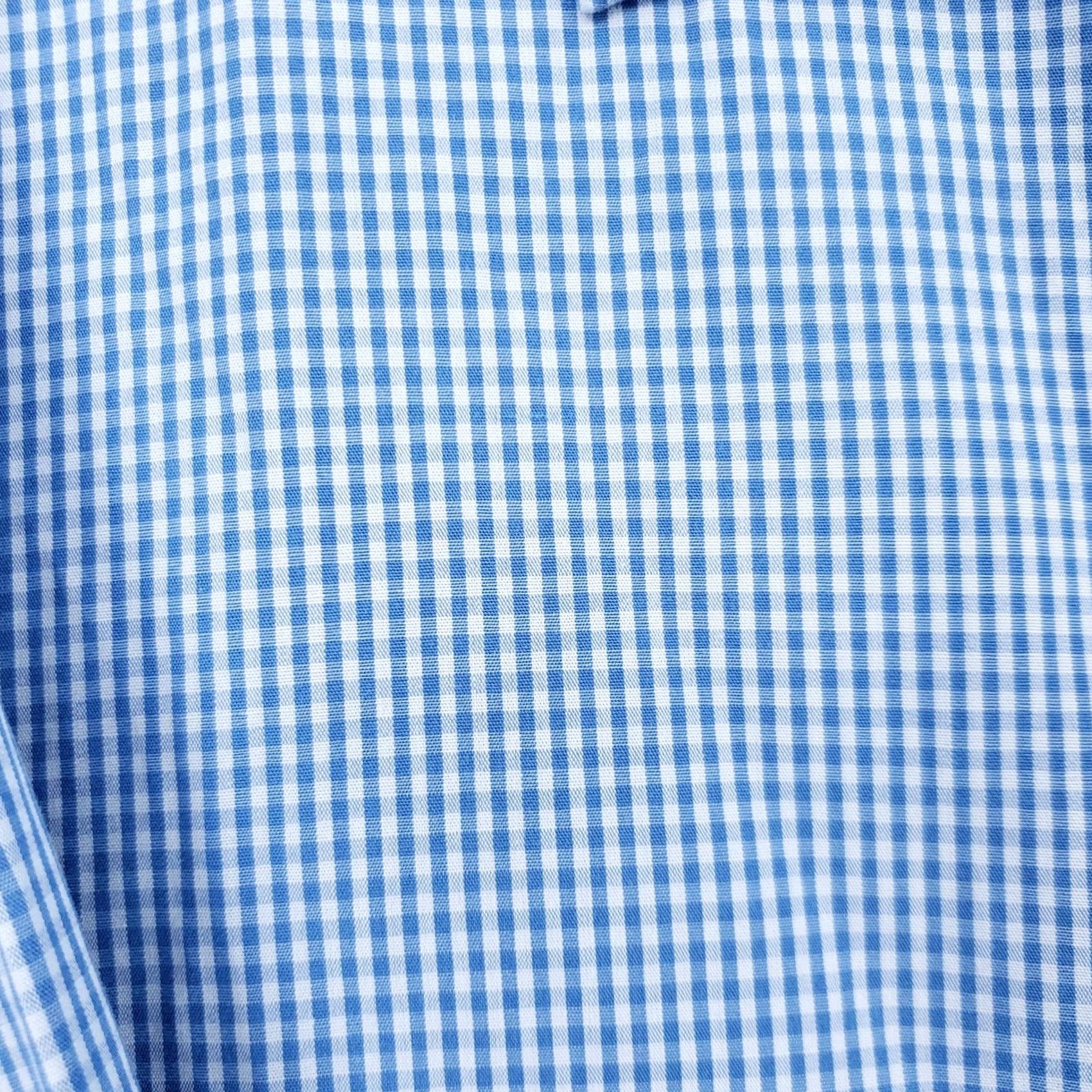 Brooks Brooks Shirt Men M Medium Button-Down Long Sleeve Blue Check Cotton Casual Sport Size US M / EU 48-50 / 2 - 7 Thumbnail