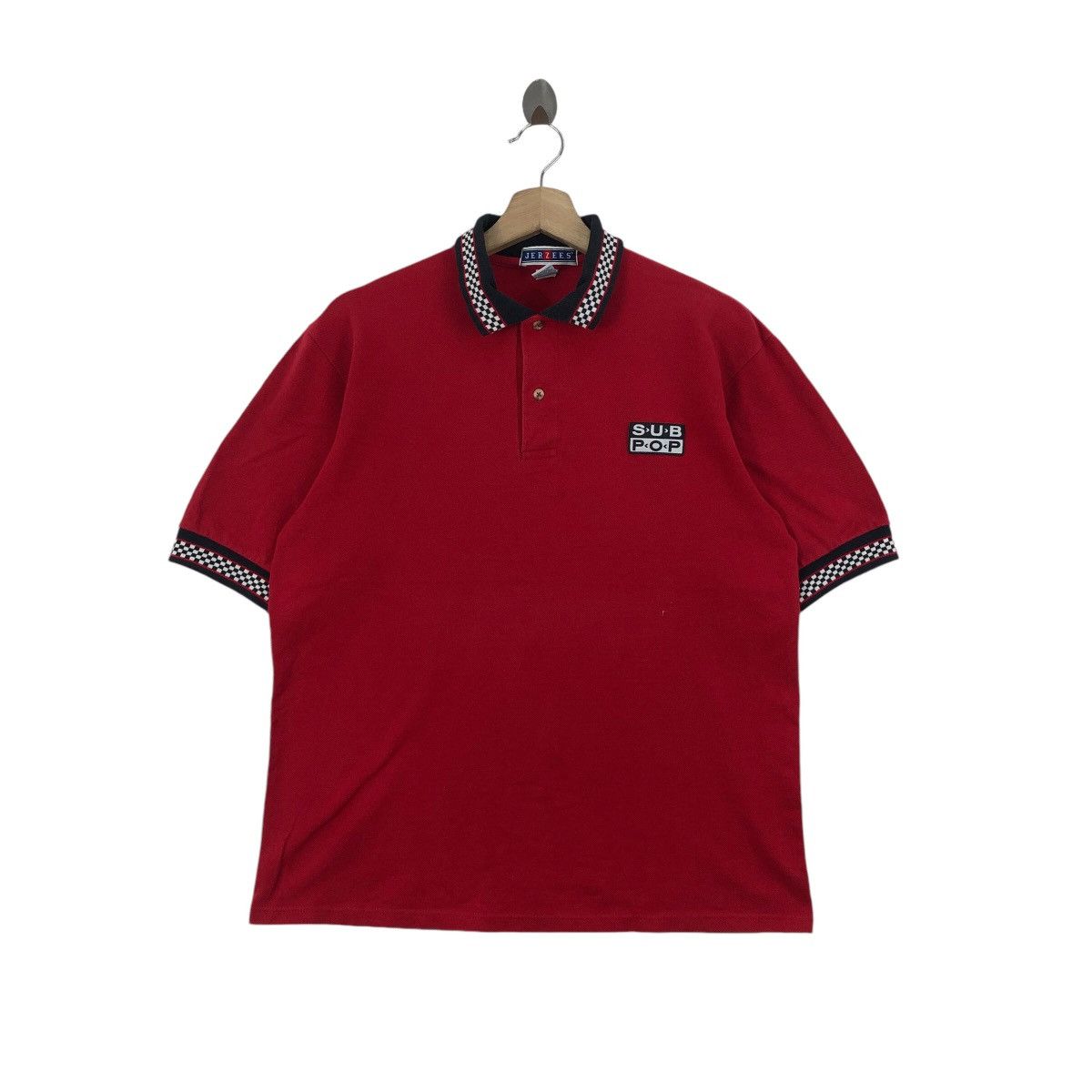 Band Tees × Vintage Rare! Vintage 90s SUB POP Record Polos Jerzees Tag Size US M / EU 48-50 / 2 - 1 Thumbnail