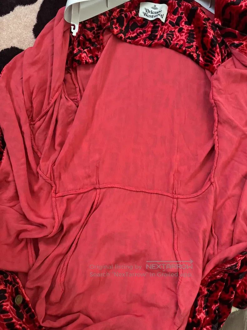 Vivienne Westwood Vivienne Westwood Burgundy velvet bow tie velvet print asy Size S / US 4 / IT 40 - 6 Thumbnail