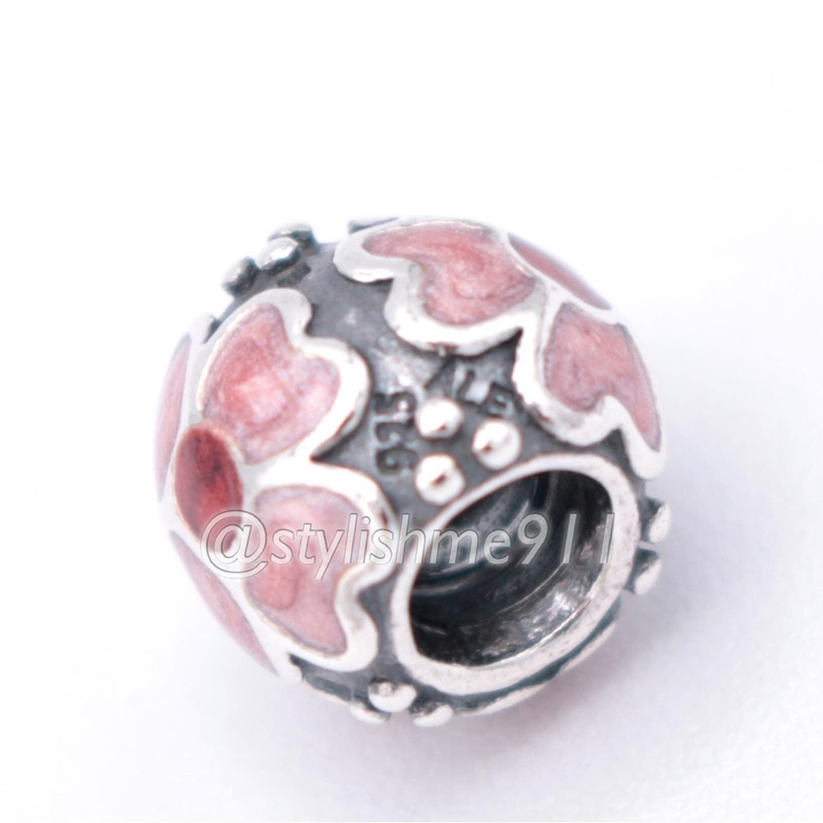 pandora Authentic PANDORA Red Daisy Charm - 790433ER Size ONE SIZE - 7 Thumbnail
