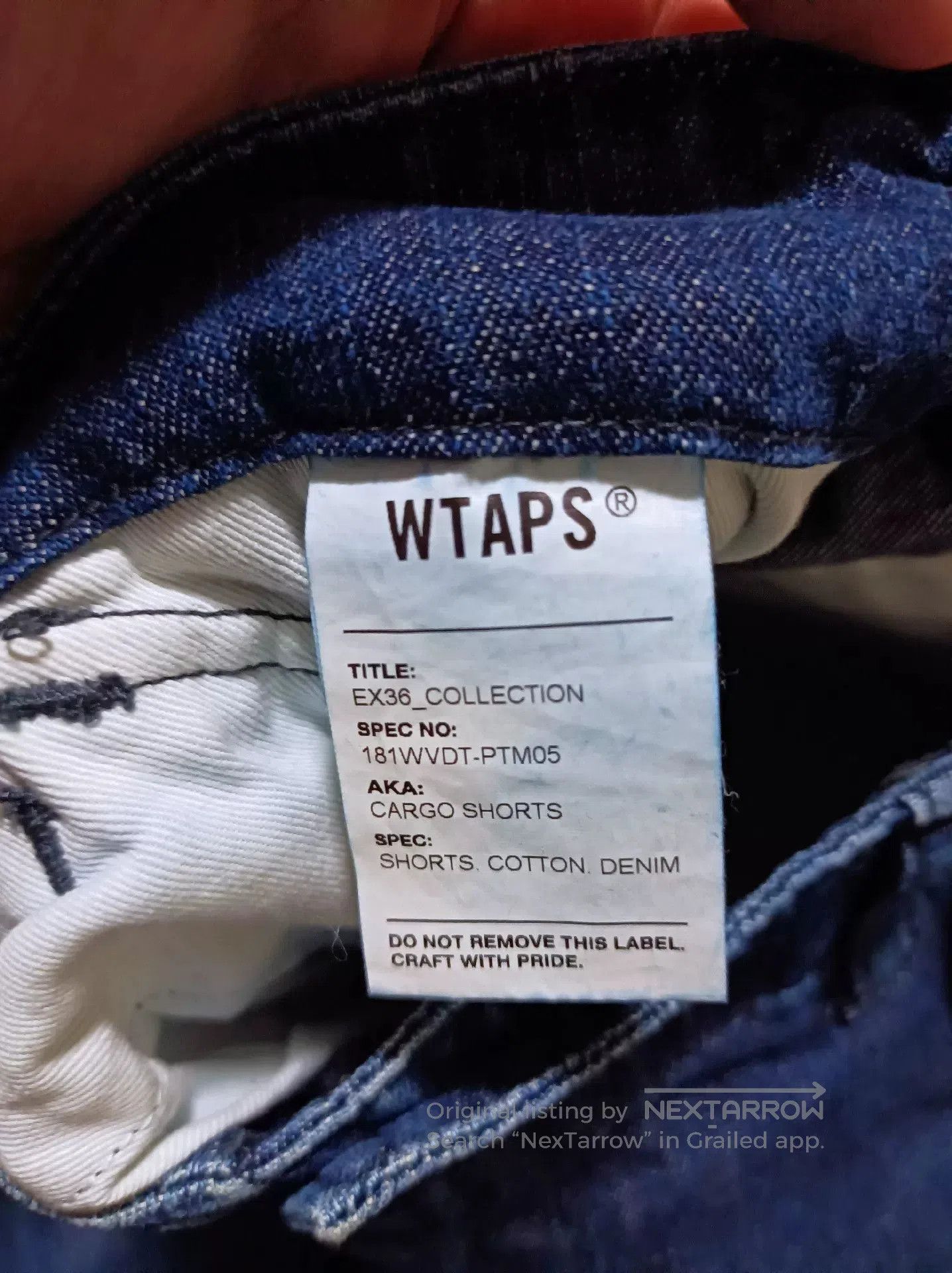 Wtaps Wtaps 18ss Cargo Washed Denim Shorts. Size US 26 / EU 42 - 3 Thumbnail