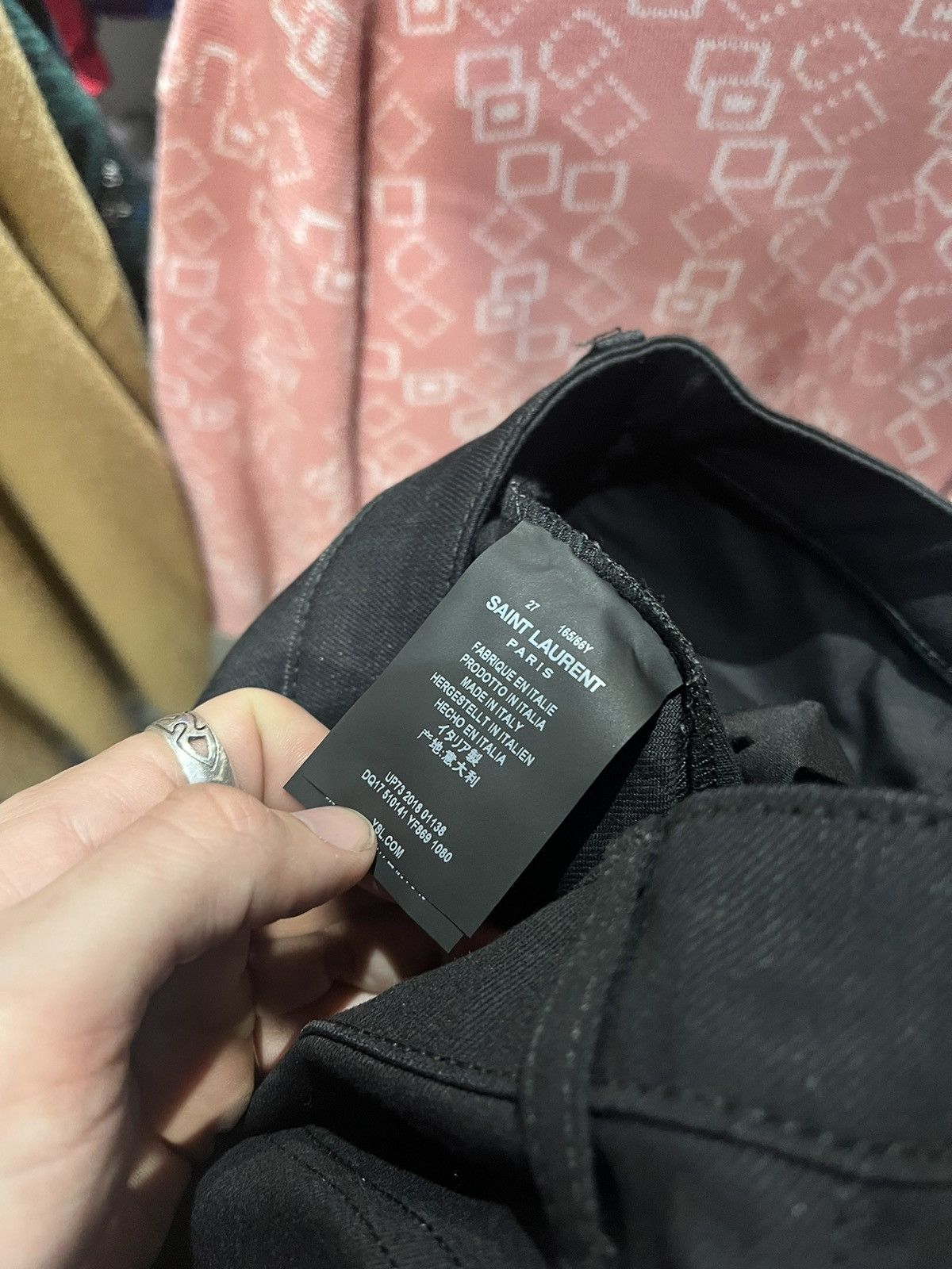 Saint Laurent Paris Saint Laurent Paris New With Tags Black Skinny Jeans Size 27 Size US 27 - 6 Thumbnail