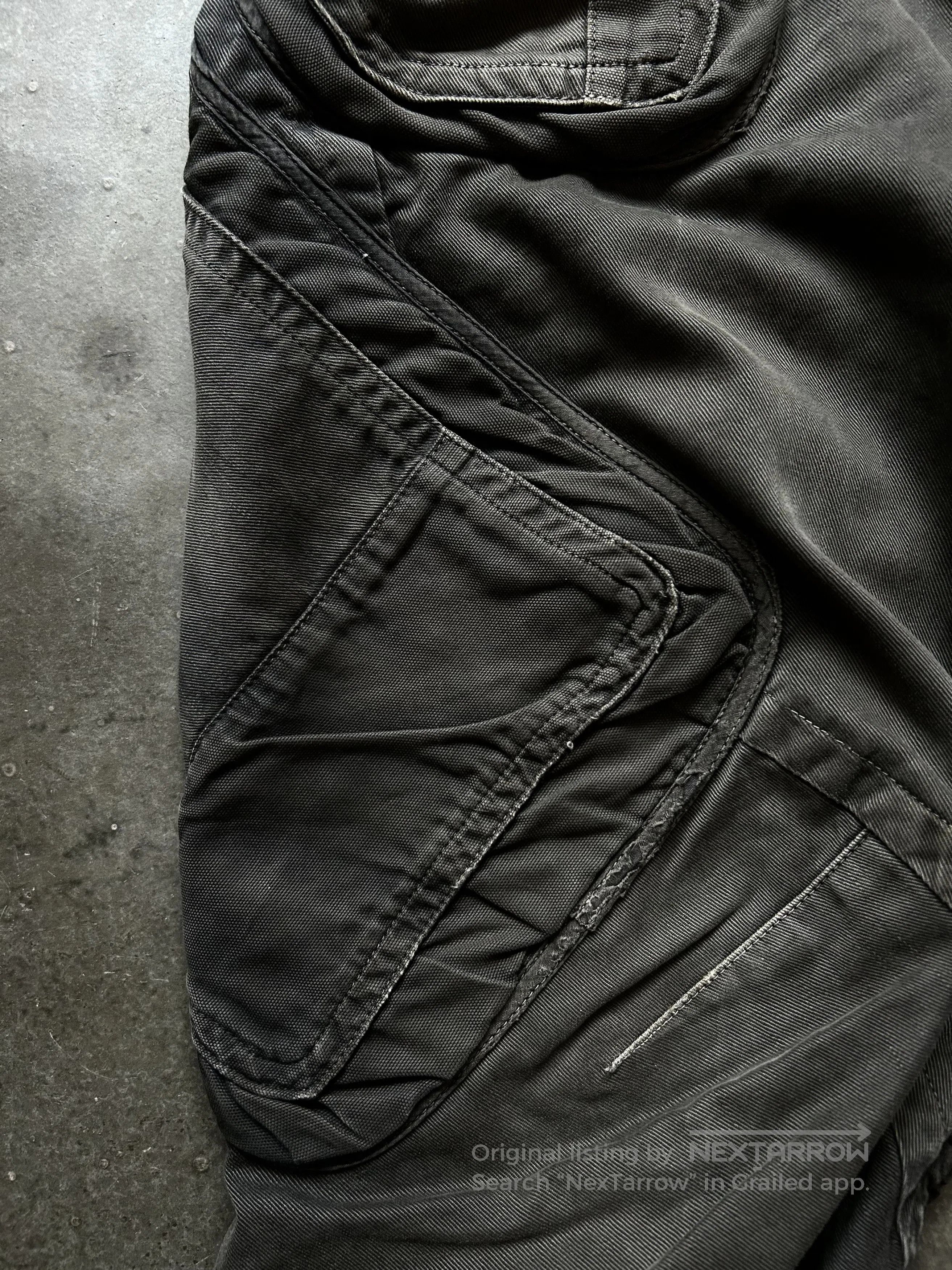 Julius Julius 10s Distressed Curved Cargo Pants. Size US 32 / EU 48 - 8 Thumbnail
