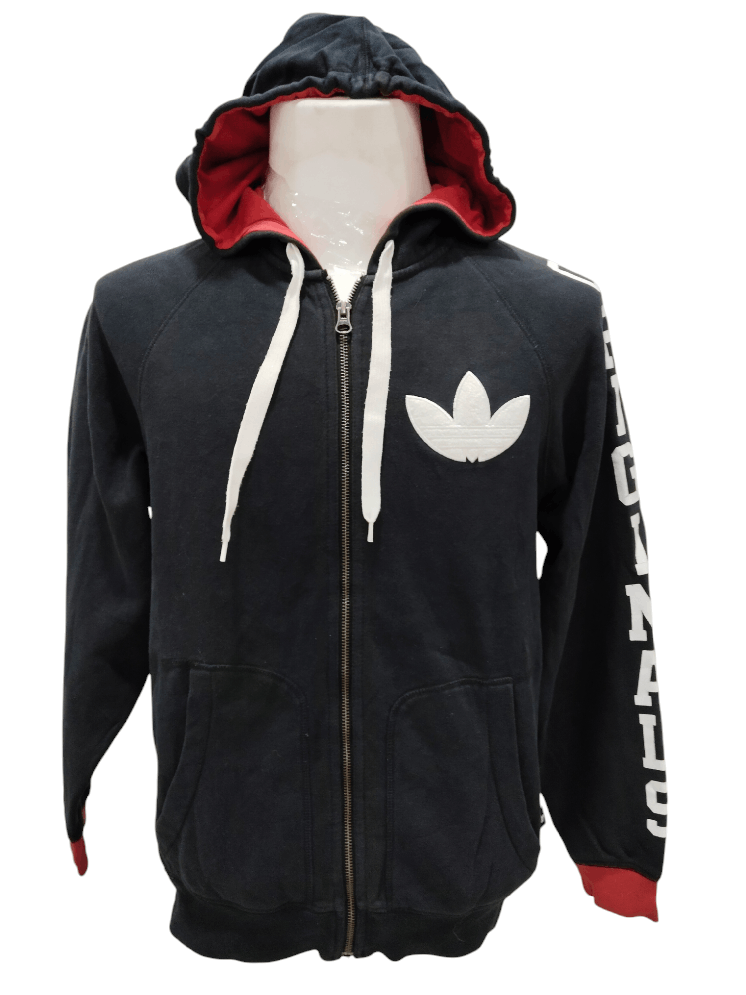 Adidas × Japanese Brand Adidas Embroidery Logo Zipper Hoodie Sweatshirt Size US M / EU 48-50 / 2 - 1 Thumbnail