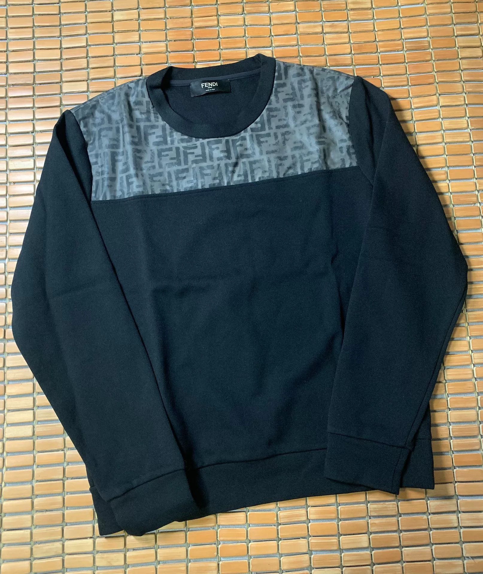 Fendi Fendi Monogram Paneled Sweatshirt Size US L / EU 52-54 / 3 - 1 Thumbnail