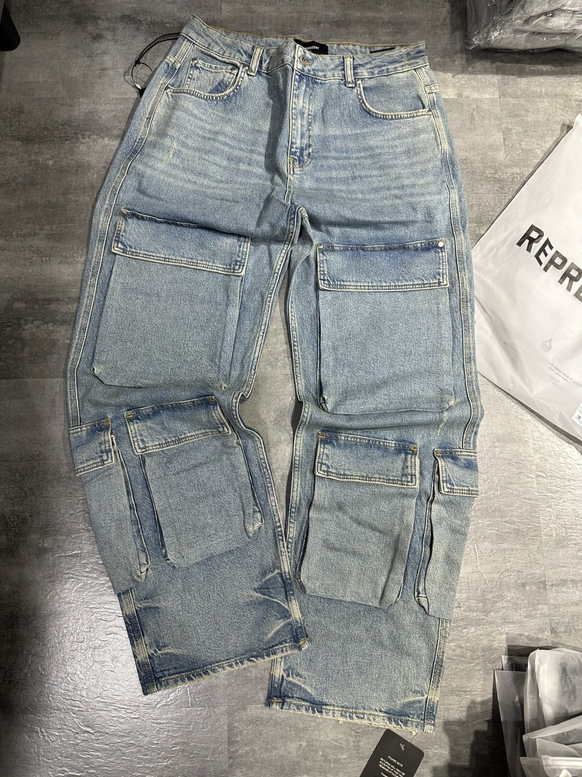 Represent Clo. Represent R3 Cargo Denim Jeans Size US 31 - 2 Thumbnail