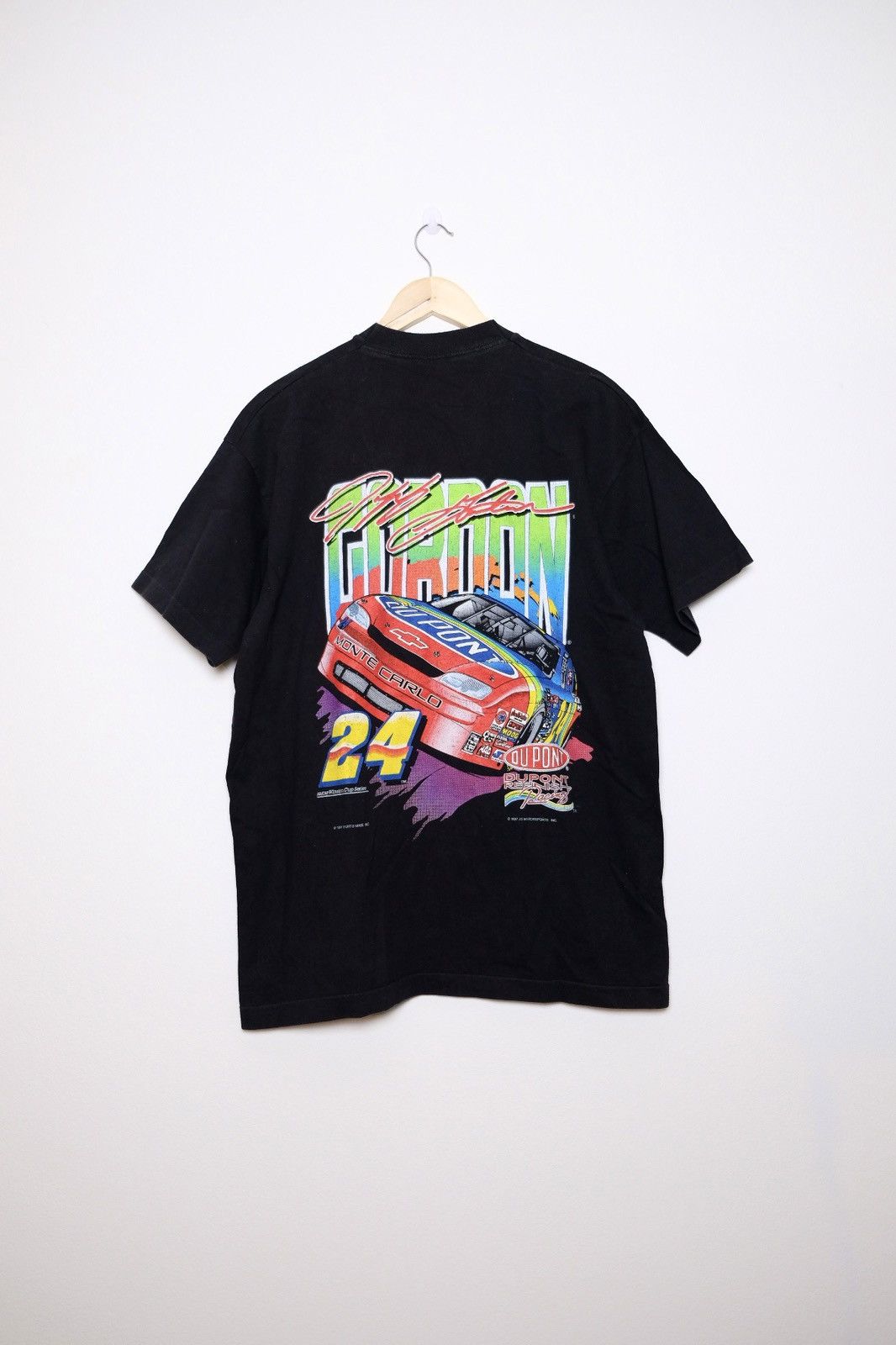 Fruit Of The Loom × NASCAR × Vintage Vintage 1997 Jeff Gordon Nascar t-shirt Size US XL / EU 56 / 4 - 1 Thumbnail