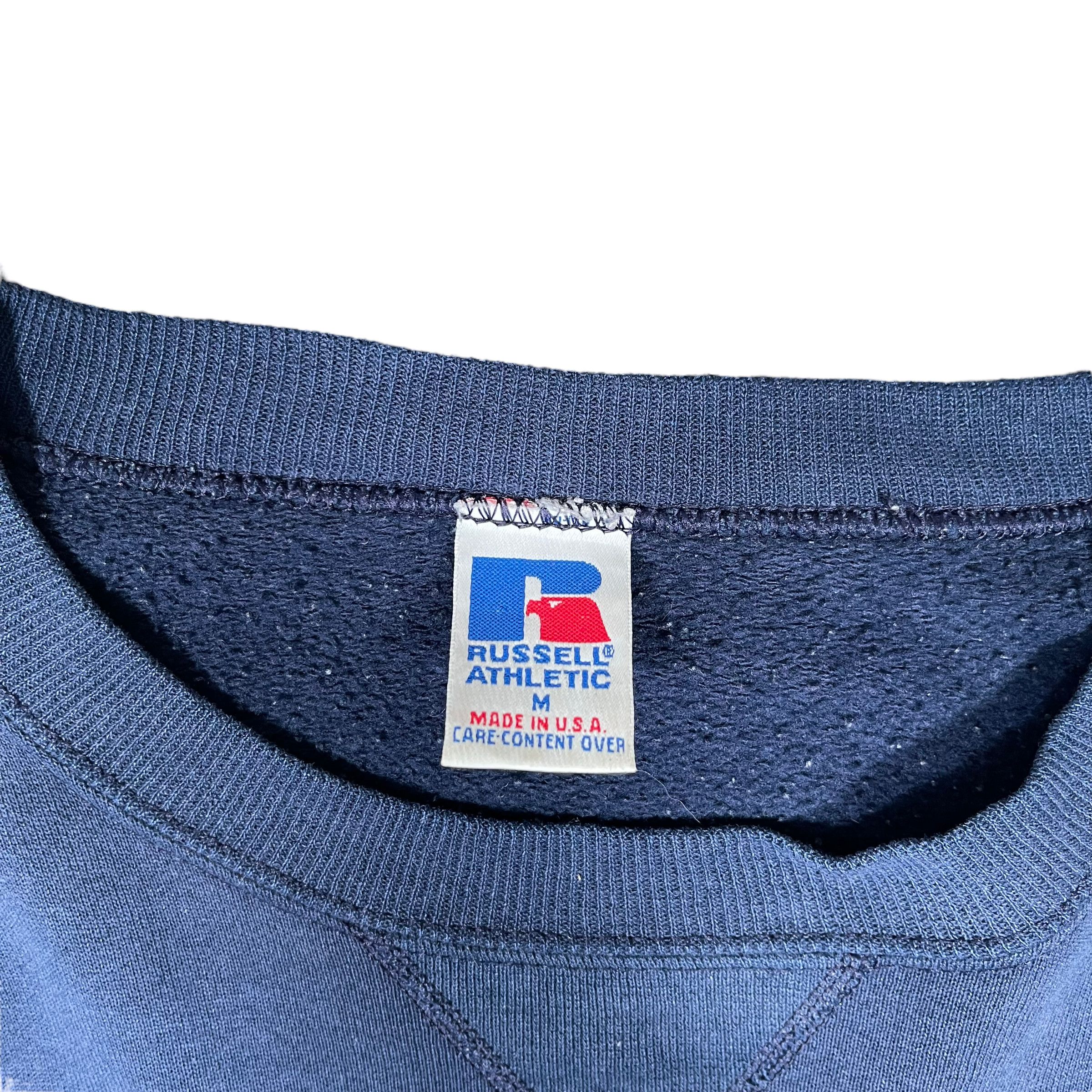 Russell Athletic × Vintage Vintage 1990s Russell Athletic Sun Faded Crewneck Sweatshirt Size US M / EU 48-50 / 2 - 6 Thumbnail