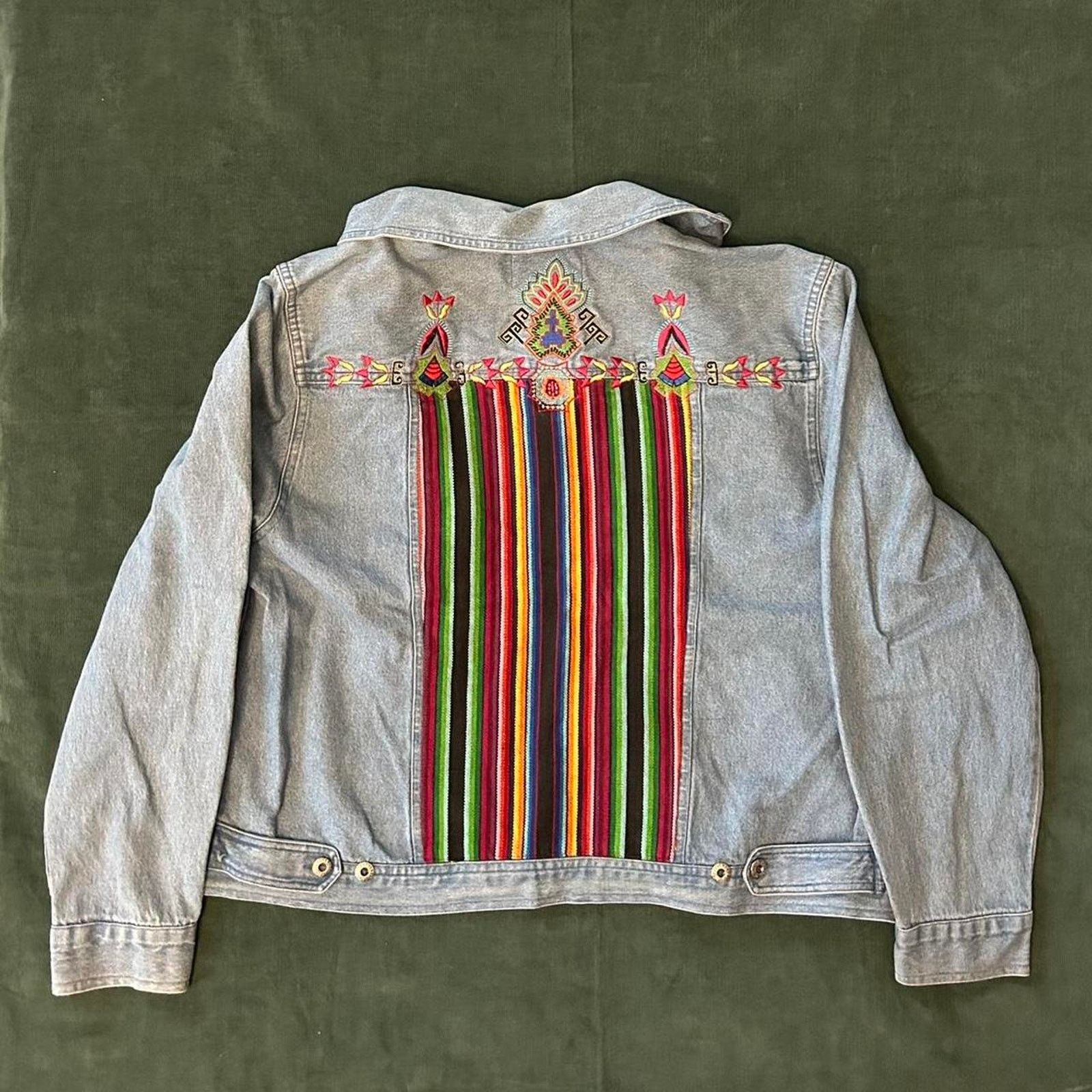 Other Vintage tantrums embroidered denim jacket Size L / US 10 / IT 46 - 4 Thumbnail