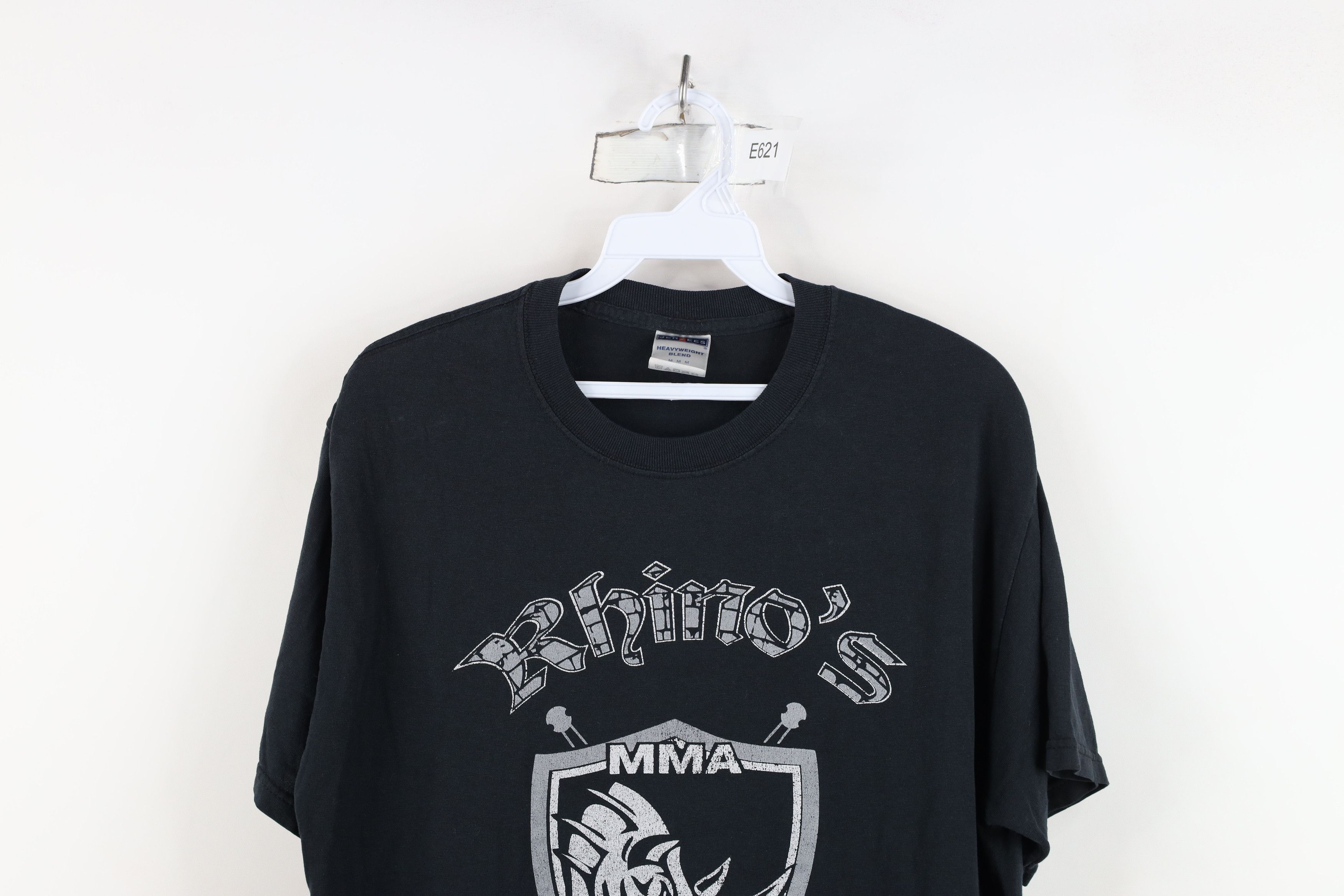 Vintage Vintage Y2K Rhinos Dungeon MMA UFC Fighting T-Shirt Black Size US M / EU 48-50 / 2 - 2 Thumbnail