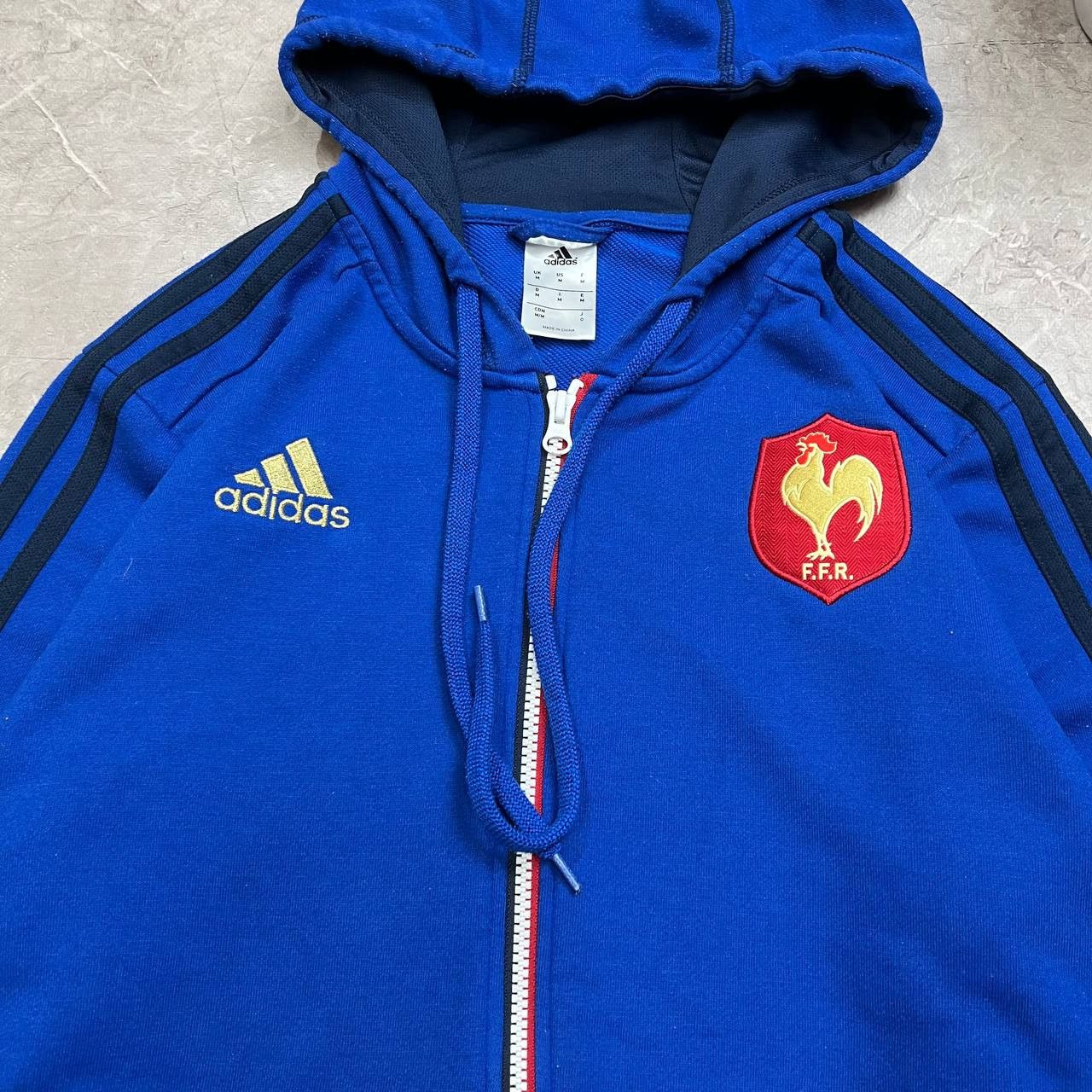 Adidas Adidas 2015/2016 France Team Rugby Zip Track Top Jacket Size US M / EU 48-50 / 2 - 15 Thumbnail