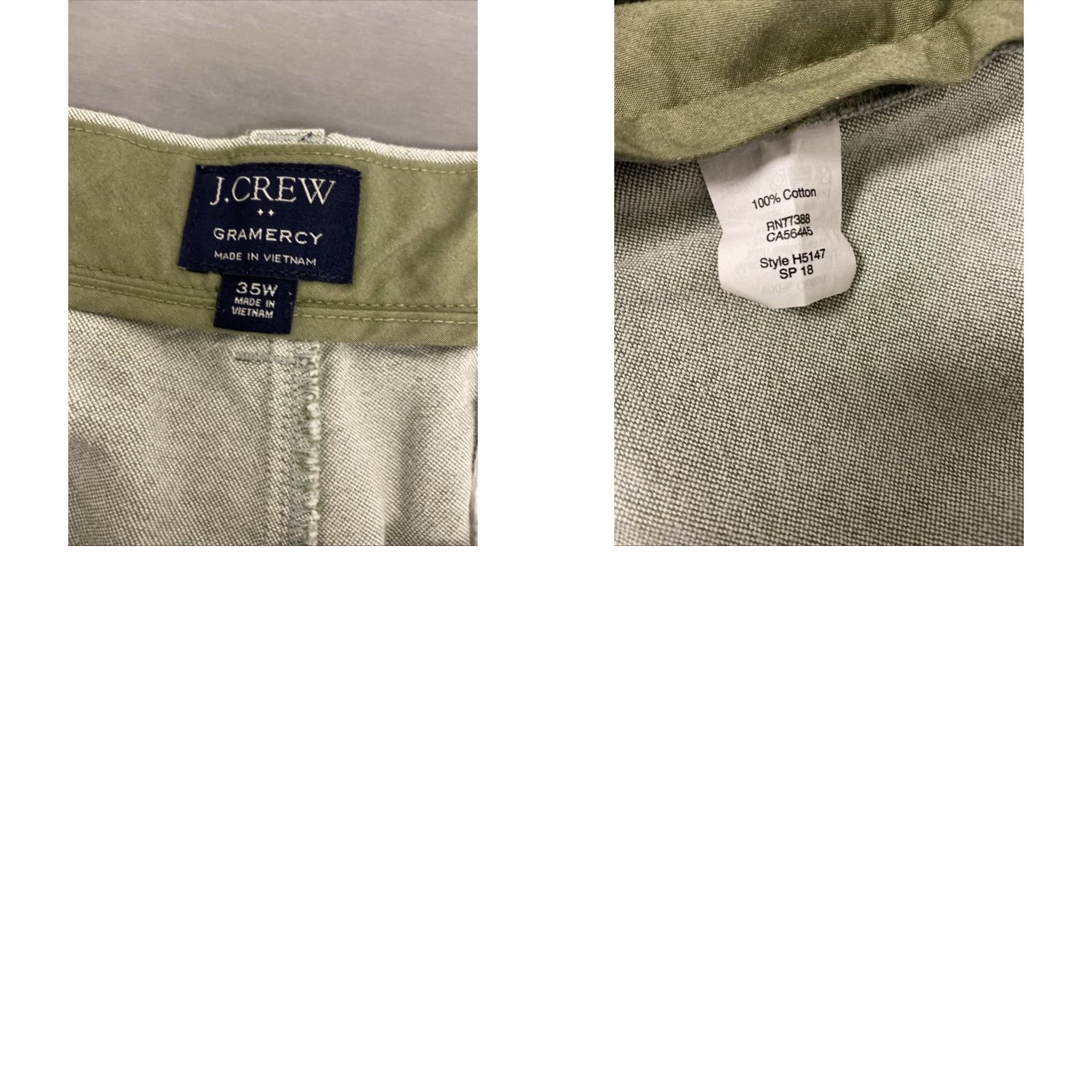J.Crew J.CREW Men's Gramercy Chino Shorts Size 35 Teal Flat Front Quick Dry Lightweight Size US 35 - 8 Thumbnail