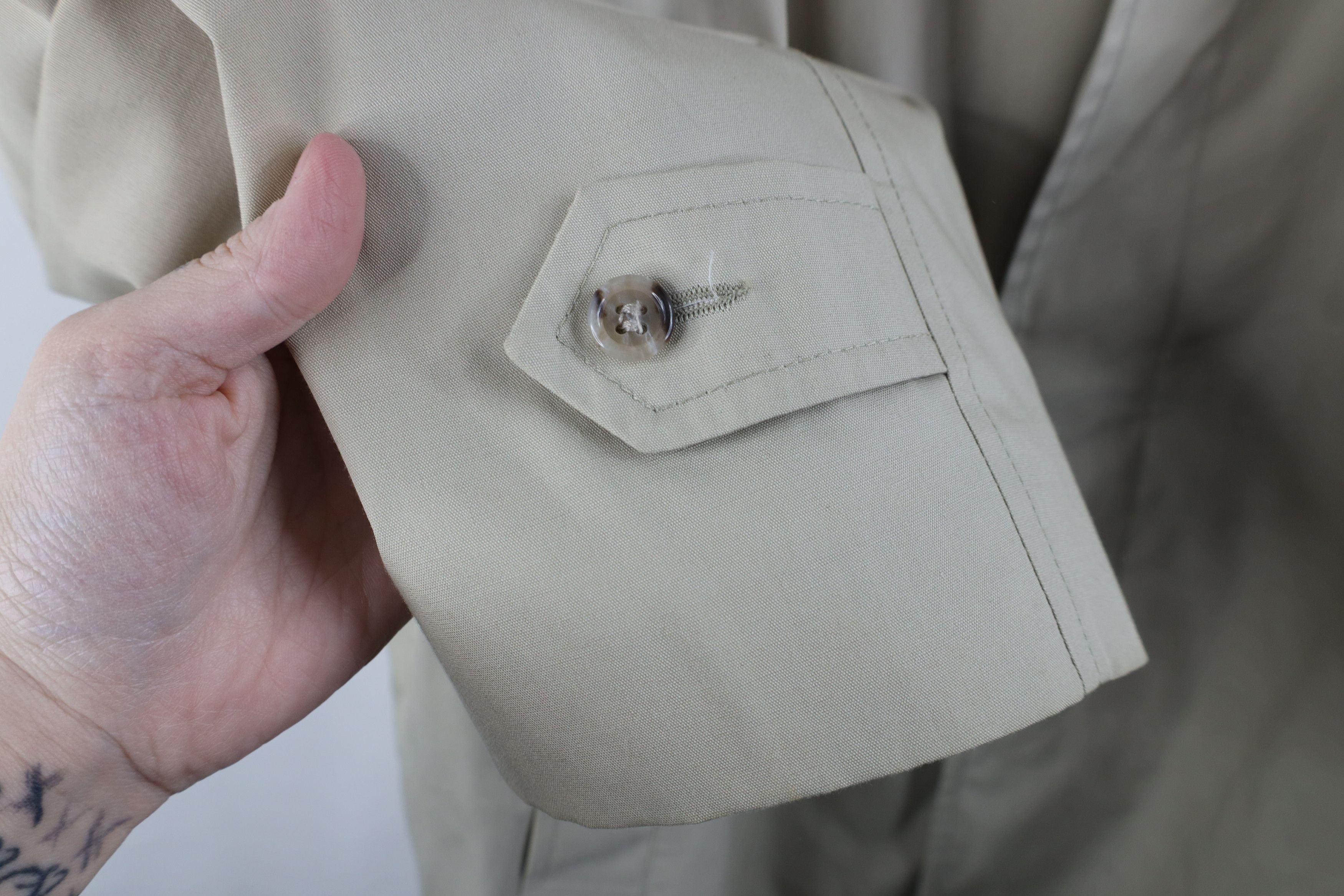 Vintage Vintage 70s Streetwear Button Trench Coat Rain Jacket USA Size US XL / EU 56 / 4 - 7 Thumbnail