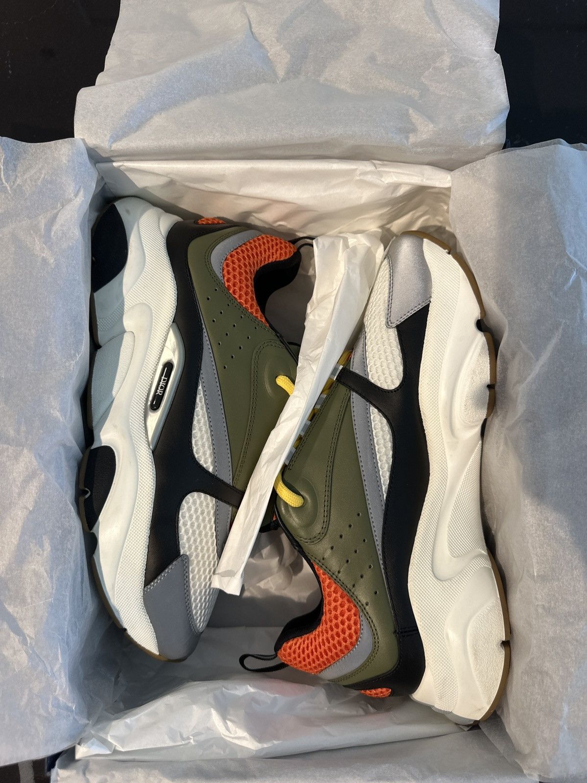 Dior Dior B22 Orange/Green Peter Doig Size US 10 / EU 43 - 9 Thumbnail