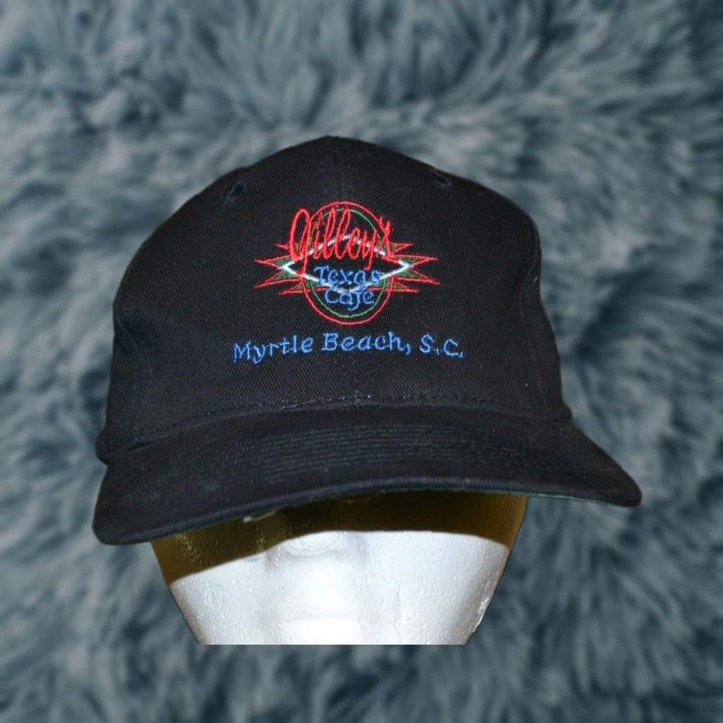 Logo 7 Gilley's Texas Cafe Myrtle Beach SC Hat KC Basebal l Cap Black Adjustable Men Sewn Logo Snapback Size ONE SIZE - 1 Thumbnail