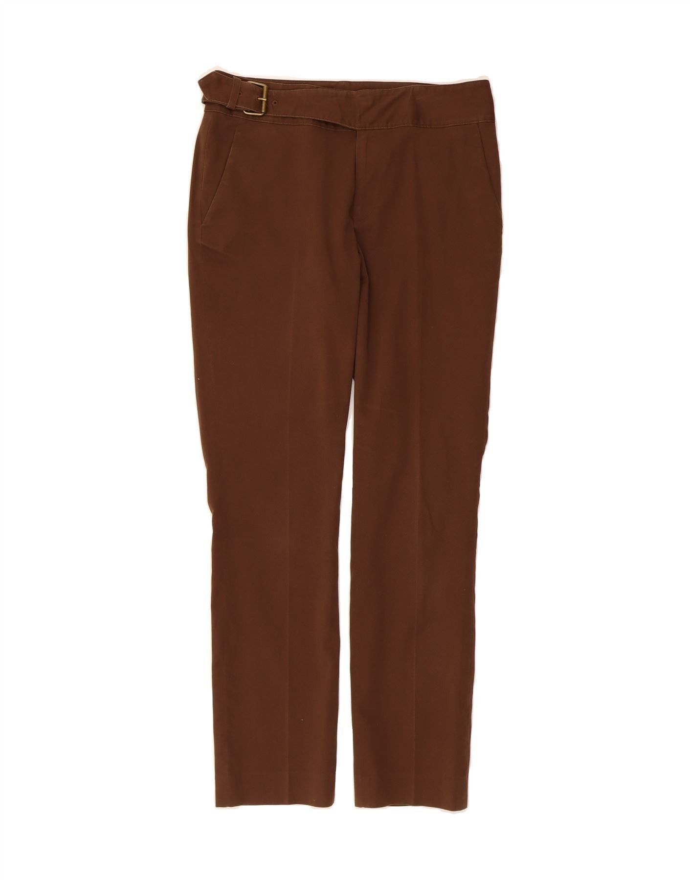 Ralph Lauren Womens Low Waist Casual Trousers US 4 Small W30 L28 Brown Size 25" / US 0 / IT 36 - 1 Thumbnail