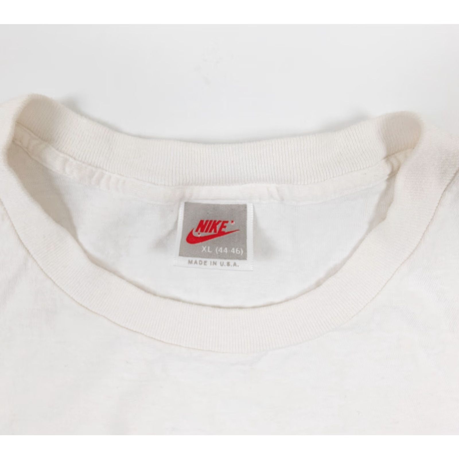 Nike VINTAGE Nike Shirt Mens XLarge White 90s Tee Single Stitch USA Made Swoosh Adult Size US XL / EU 56 / 4 - 7 Thumbnail