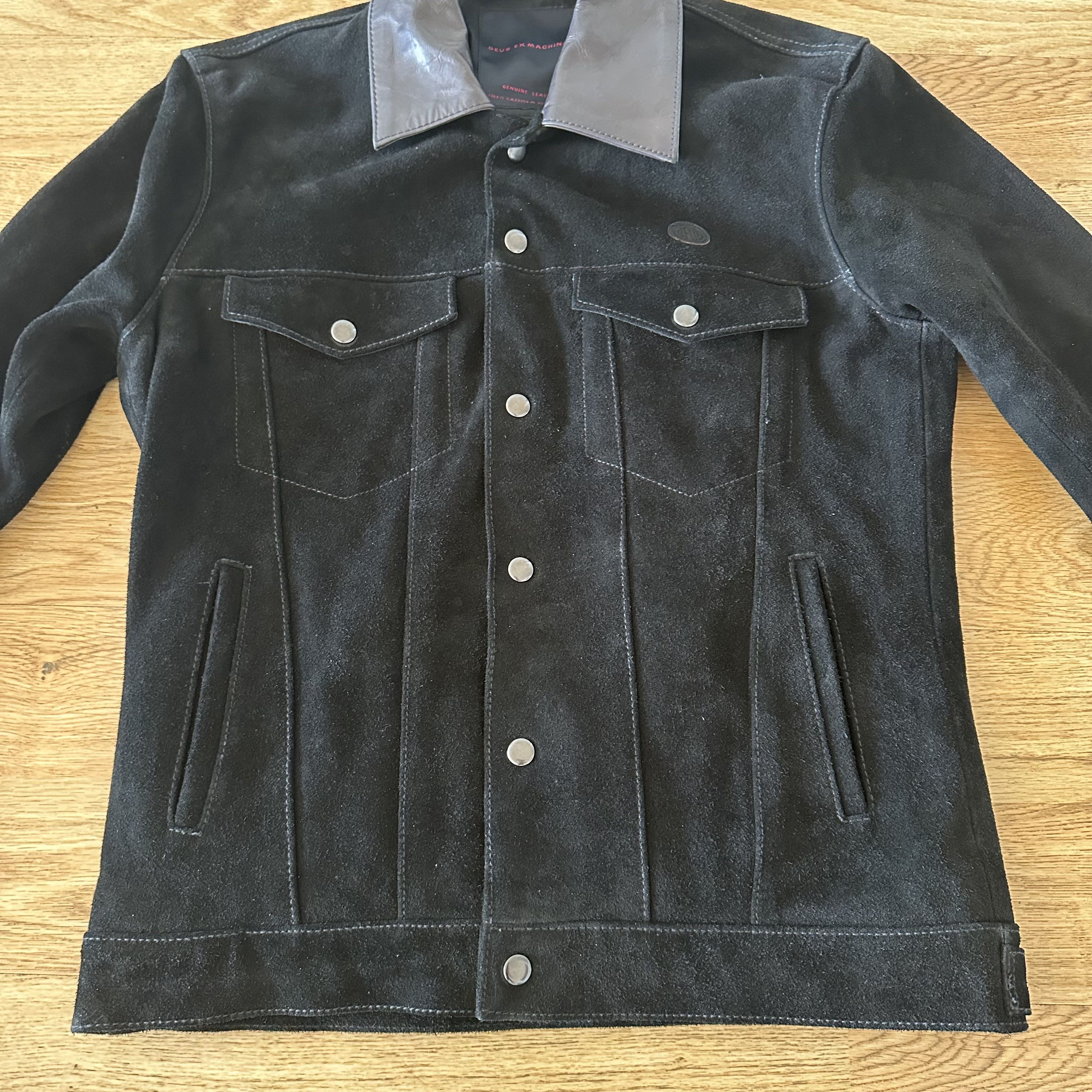 Deus Ex Machina Wildfire Suede Trucker Jacket Size US XS / EU 42 / 0 - 2 Thumbnail
