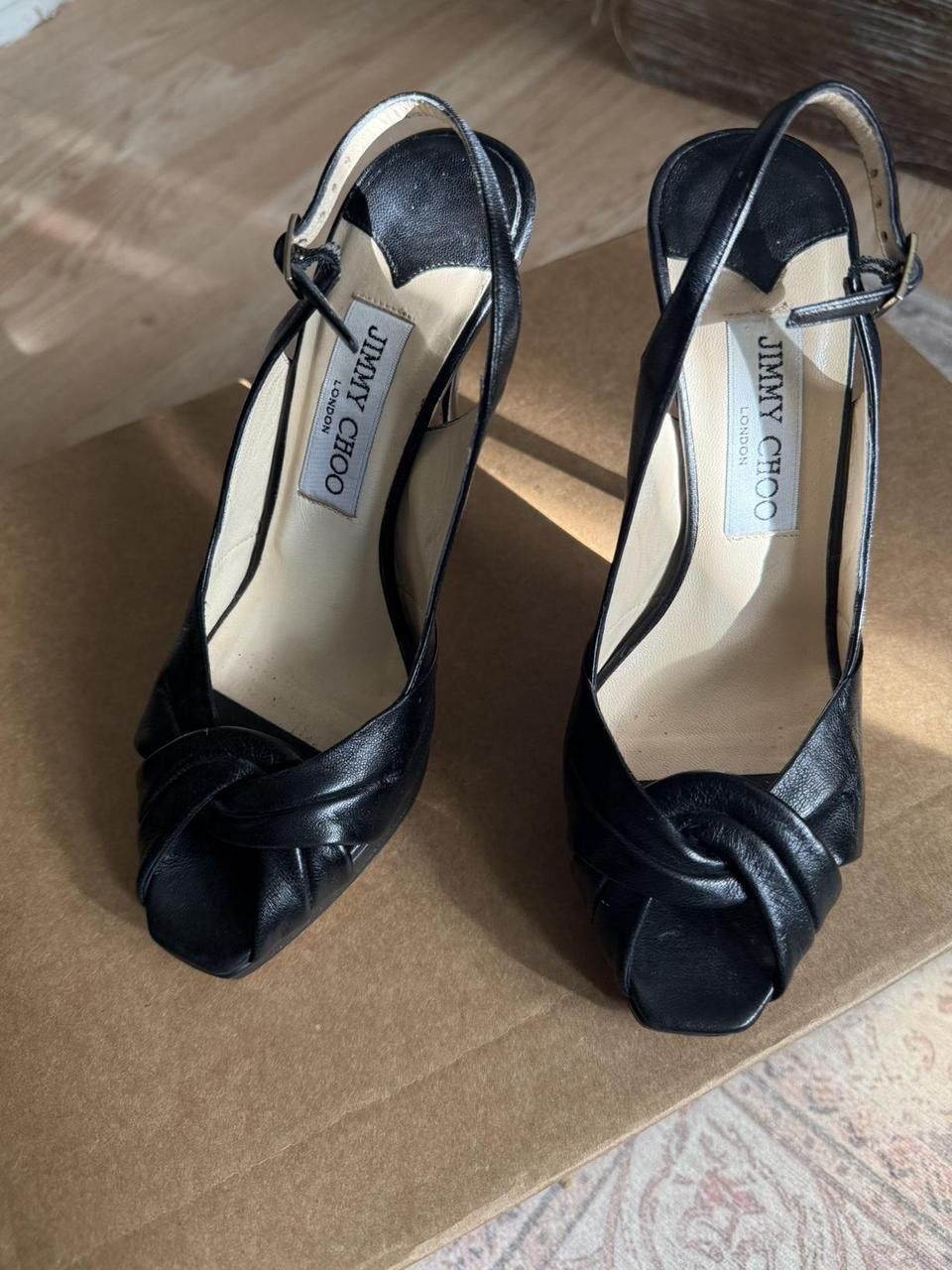 Jimmy Choo Jimmy Choo Leather Heel Size US 5.5 / IT 35.5 - 2 Thumbnail