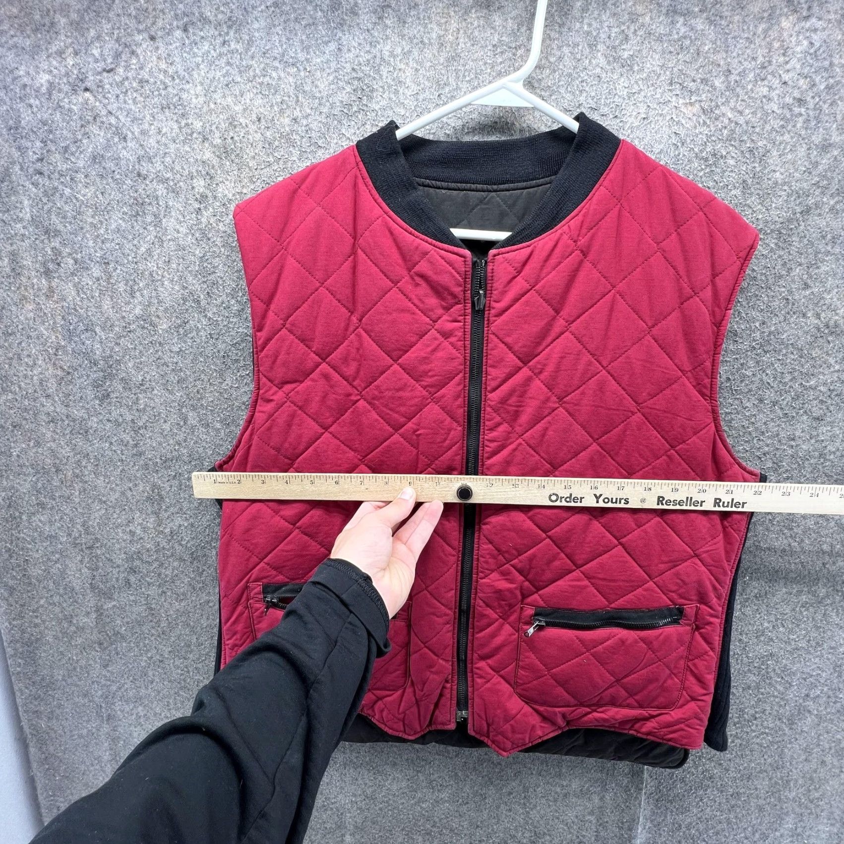 Polo Ralph Lauren VINTAGE Polo Ralph Lauren Vest Mens XL Red Black Quilted Reversible Full Zip Hunting VTG Size US XL / EU 56 / 4 - 4 Thumbnail