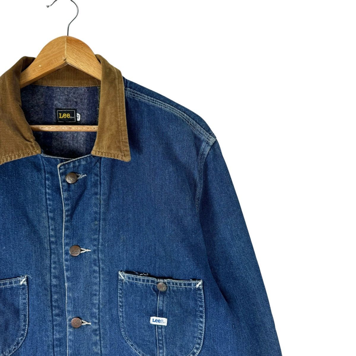 Lee ❄️LEE DENIM CORDUROY COLLAR WORKWEAR JACKET Size US L / EU 52-54 / 3 - 7 Thumbnail