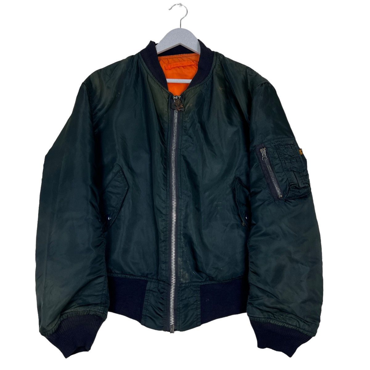 Alpha Industries 🔥 VINTAGE MA-1 ALPHA INDUSTRIES BOMBER JACKET MADE IN USA Size US L / EU 52-54 / 3 - 1 Thumbnail