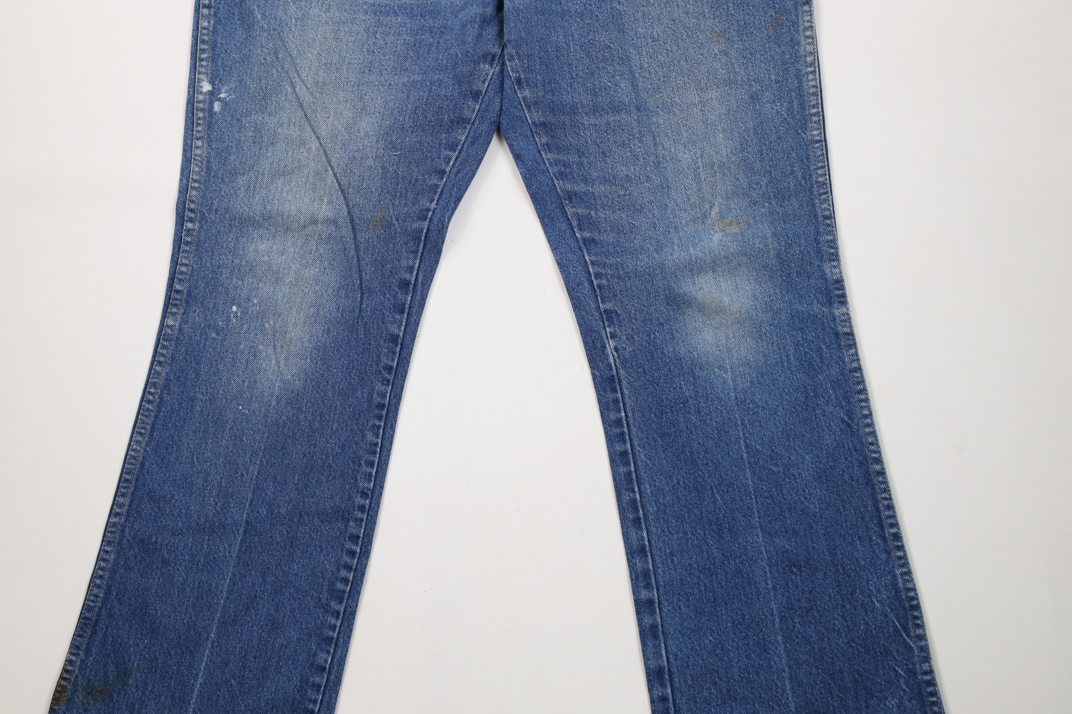 Vintage Vintage 90s Streetwear Flared Wide Leg Denim Jeans Blue USA Size US 36 / EU 52 - 3 Thumbnail