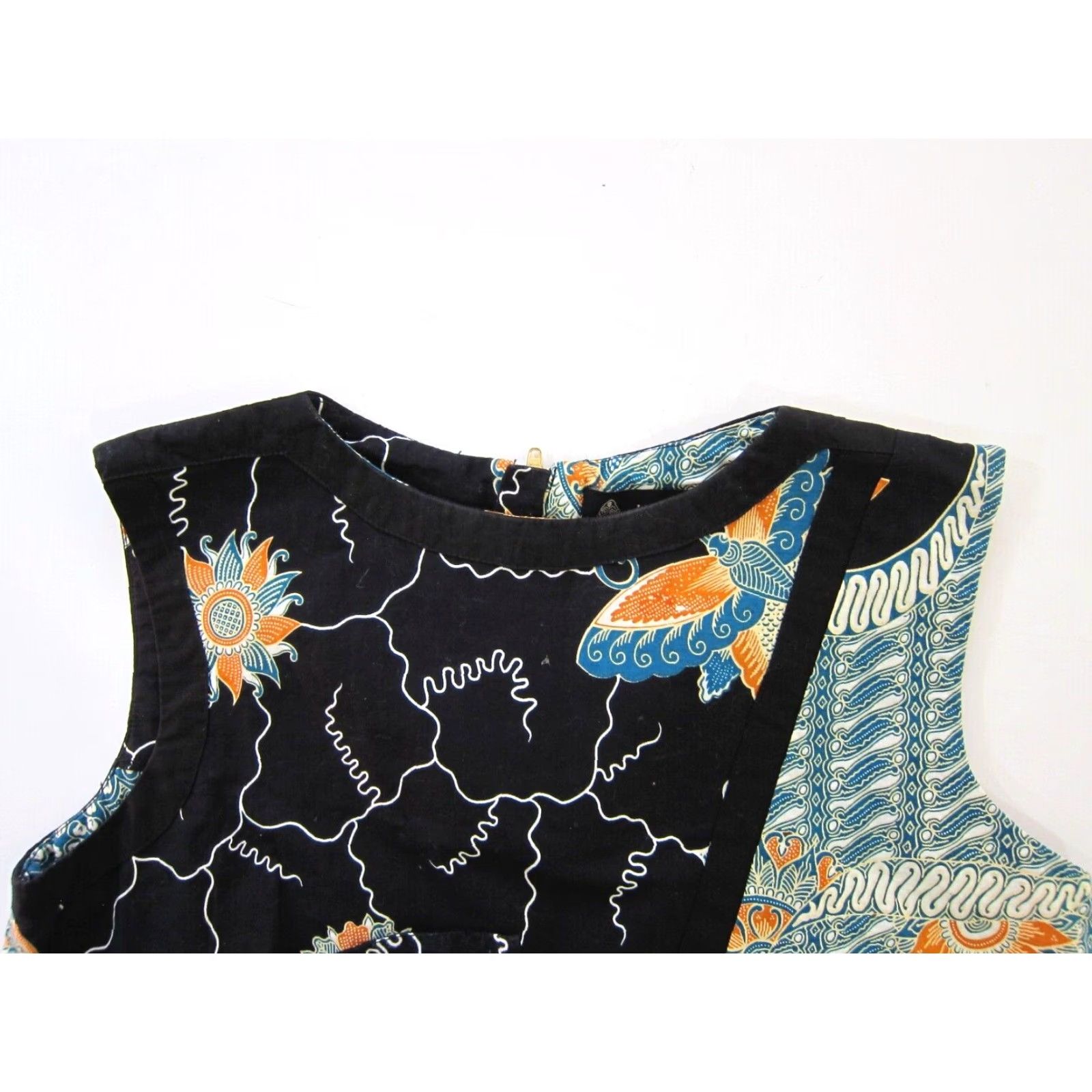 Vintage Kasigit Collection Blouse Women Large Sleeveless Black Size L 100% Cotton Tunic Size L / US 10 / IT 46 - 6 Thumbnail