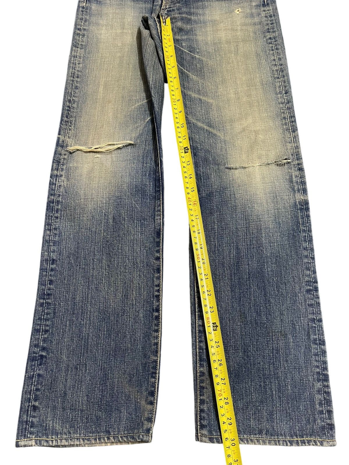 semanticdesign Vintage Japanese Brand Blue Faded Wash Distress Style Jeans Size US 30 / EU 46 - 13 Thumbnail