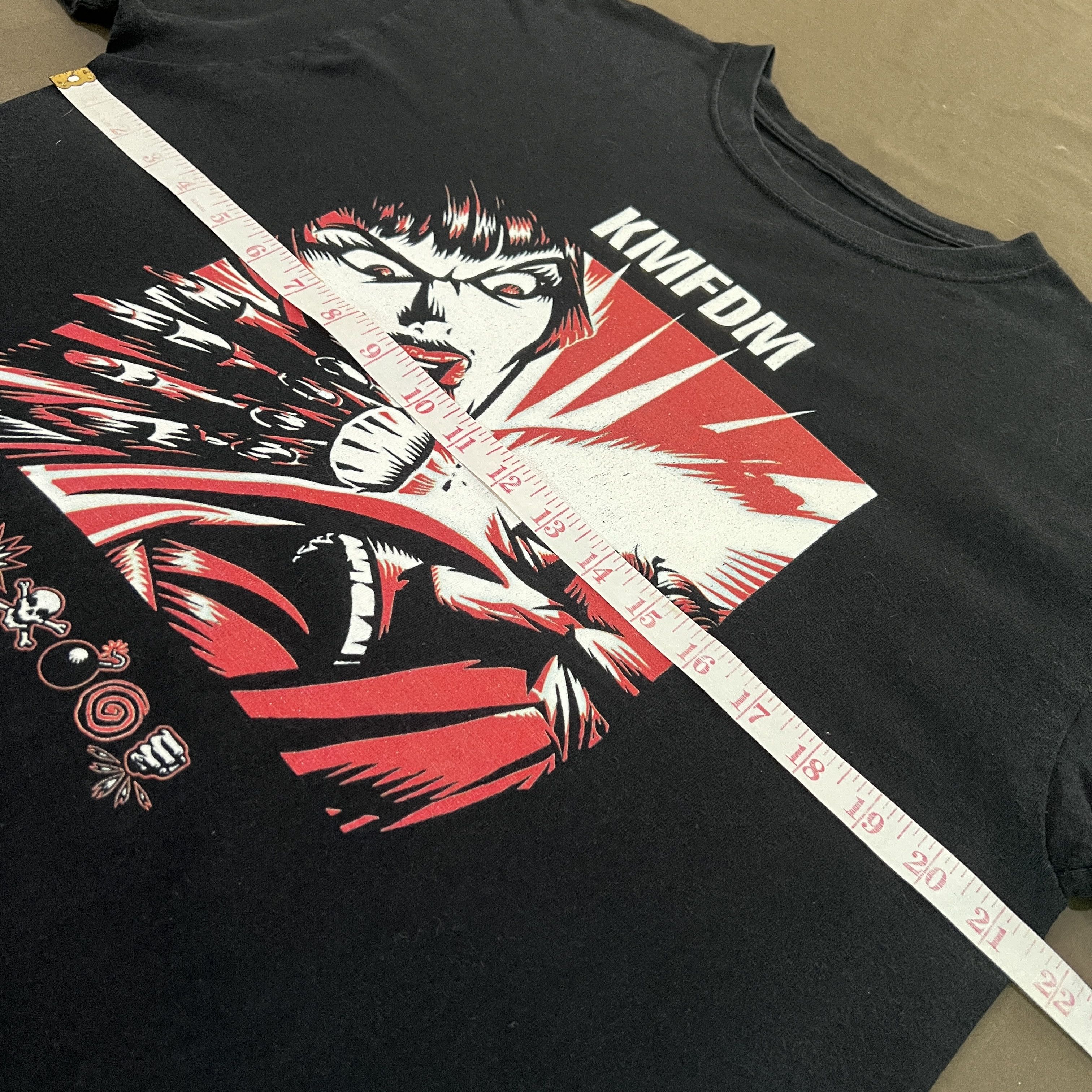 Band Tees Vintage Y2K KMFDM German Industrial Rock Promo Tee Size US L / EU 52-54 / 3 - 5 Thumbnail