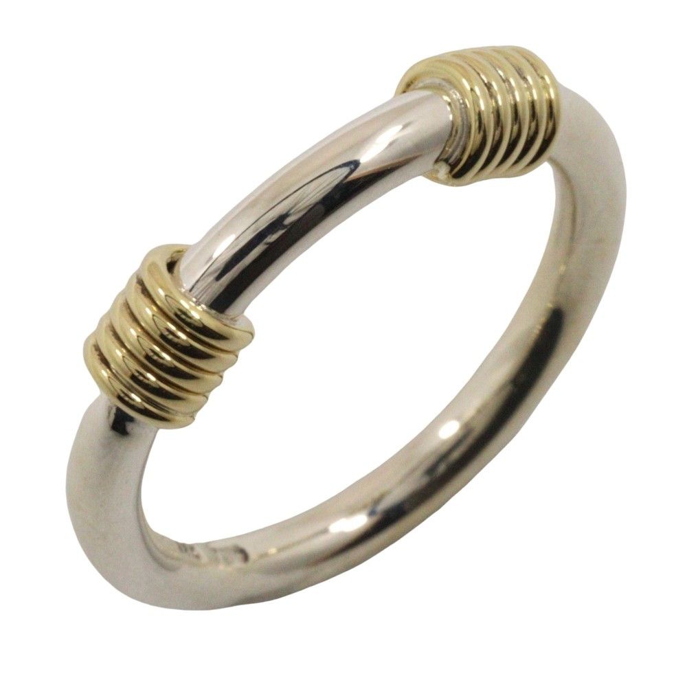 Tiffany & Co. Tiffany & Co. Double Coil Ring Silver and gold Size ONE SIZE - 1 Thumbnail