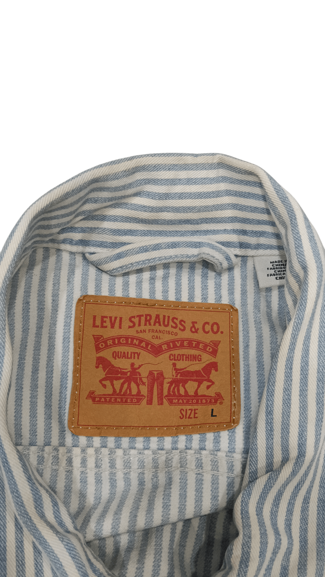 Levi's Levi's Hickory Striped Denim Jacket (S 373) Size US L / EU 52-54 / 3 - 4 Thumbnail