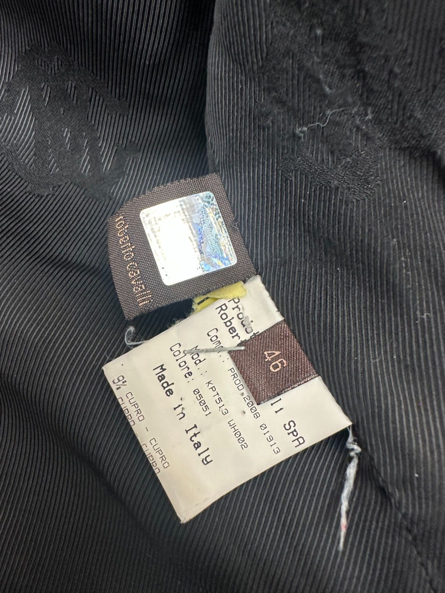 Roberto Cavalli F/W 2009 Chiffon Black Jacket Size L / US 10 / IT 46 - 8 Thumbnail