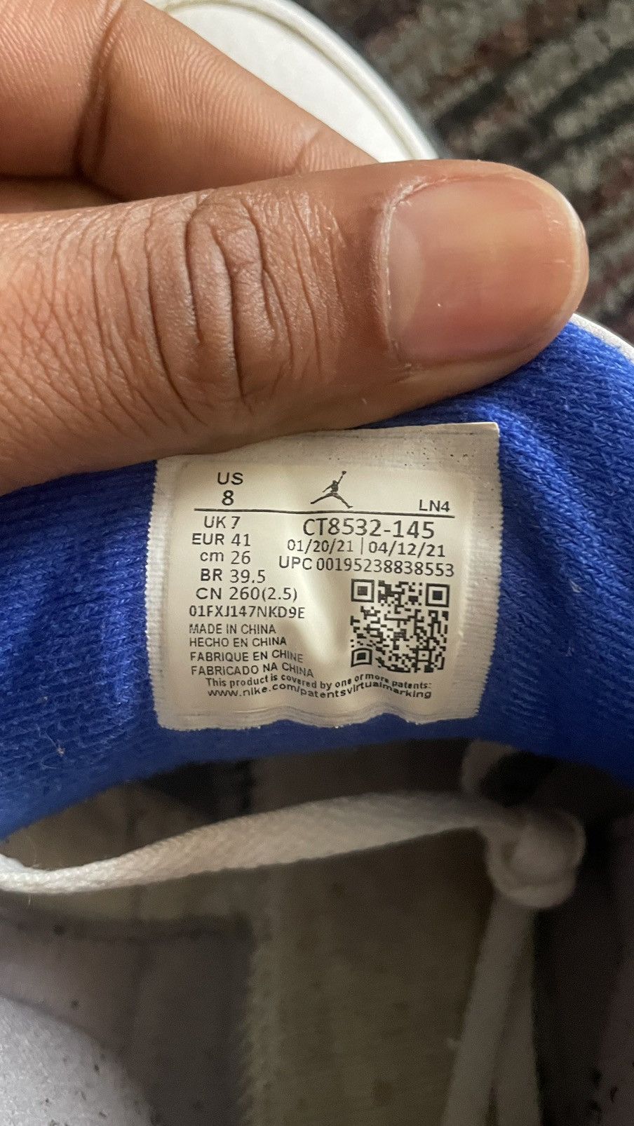 Jordan Brand Jordan 3 Retro Racer Blue Size US 8 / EU 41 - 3 Thumbnail