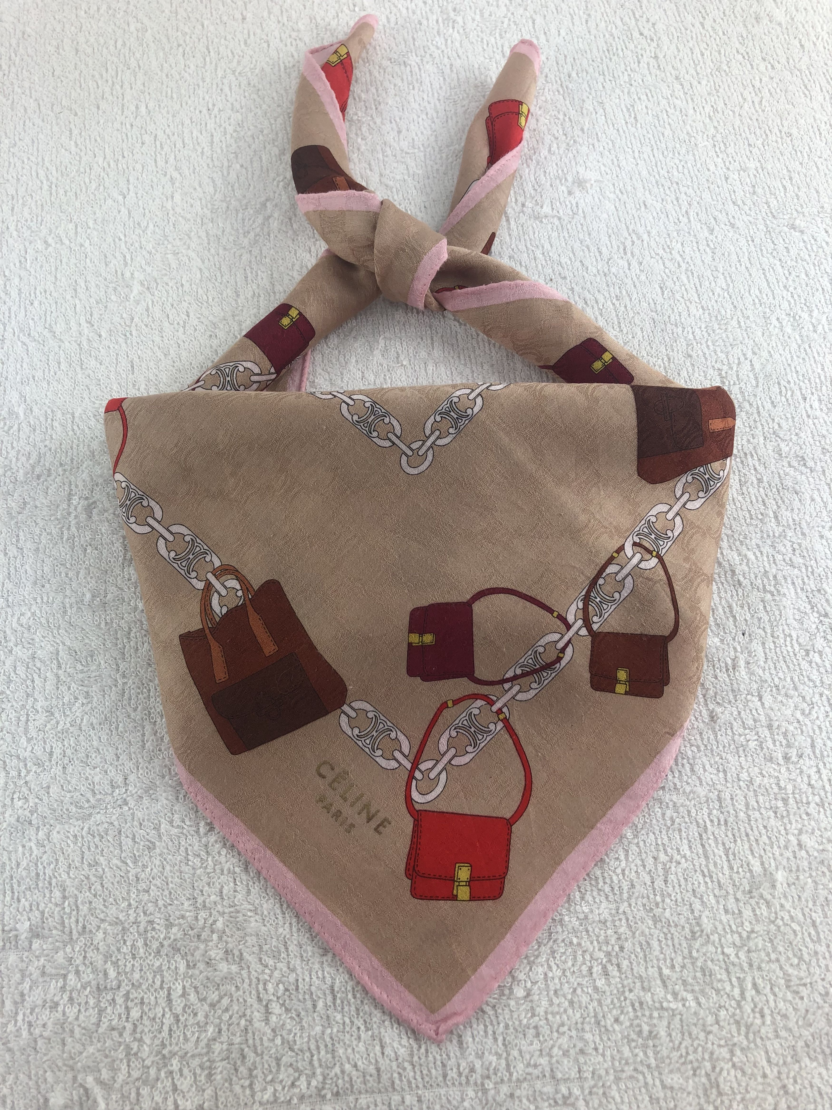 Celine Celine Handkerchief / Bandana / Neckerchief C249 Size ONE SIZE - 2 Thumbnail