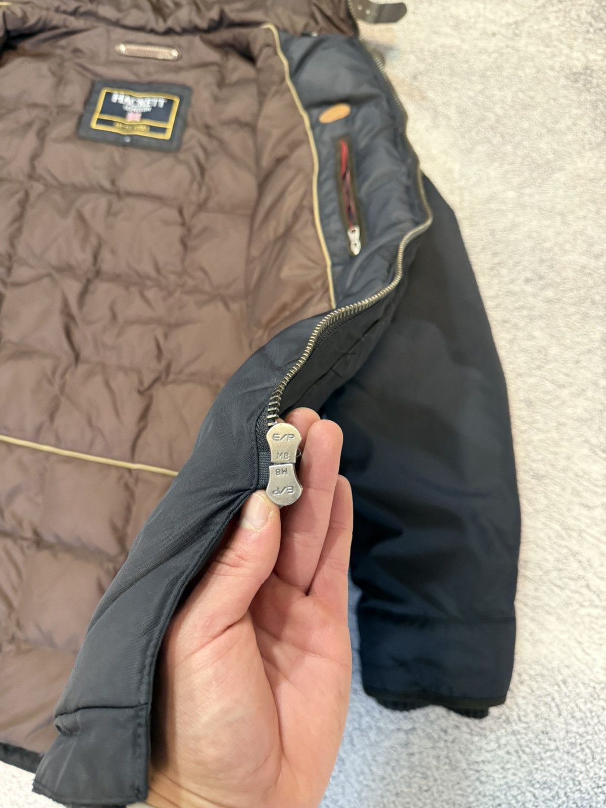 Hackett Hackett London Arctic Parka Men M Navy Down Jacket Hood Warm Size US M / EU 48-50 / 2 - 9 Thumbnail
