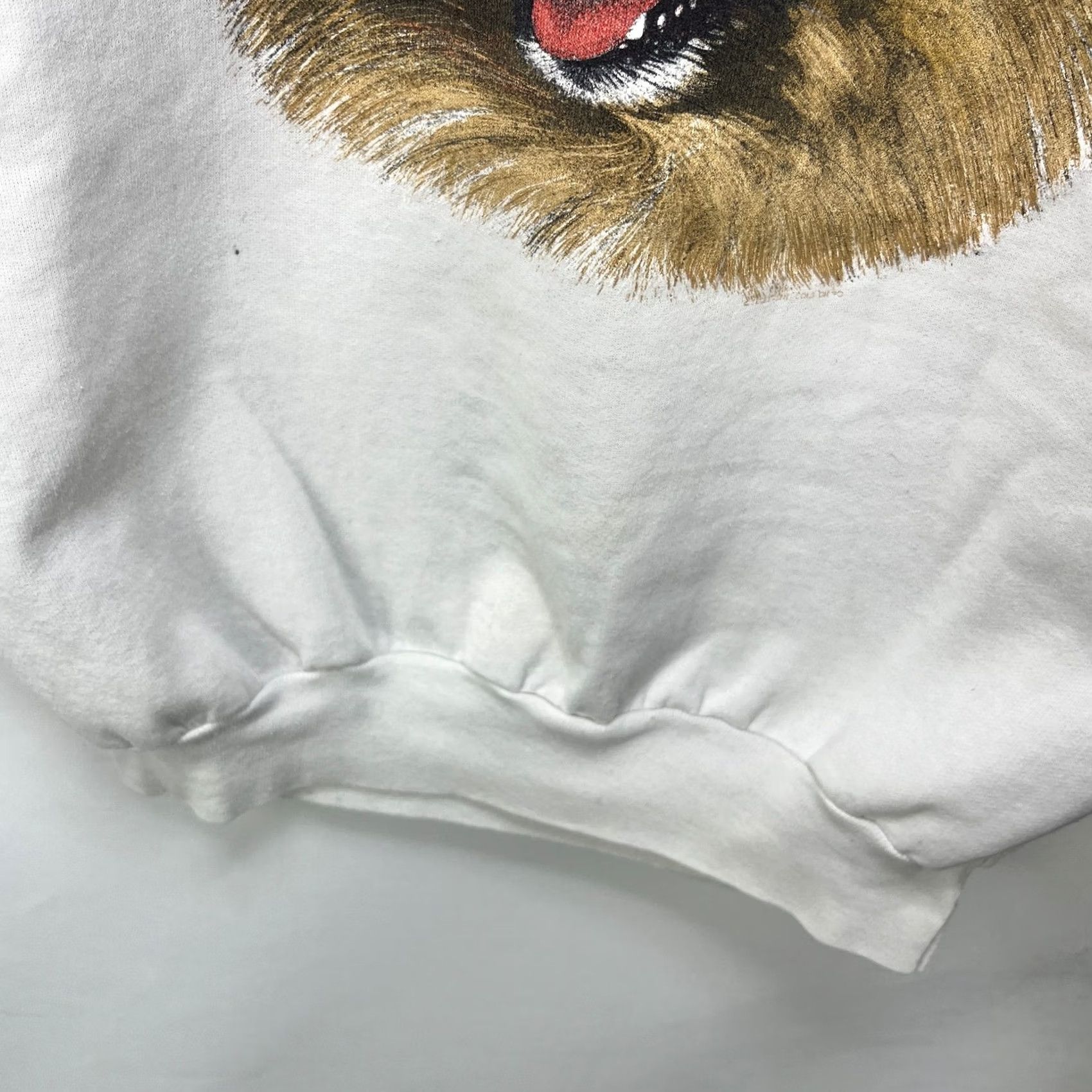Vintage VINTAGE Pomeranian Dog Sweatshirt Large White Size US L / EU 52-54 / 3 - 4 Thumbnail