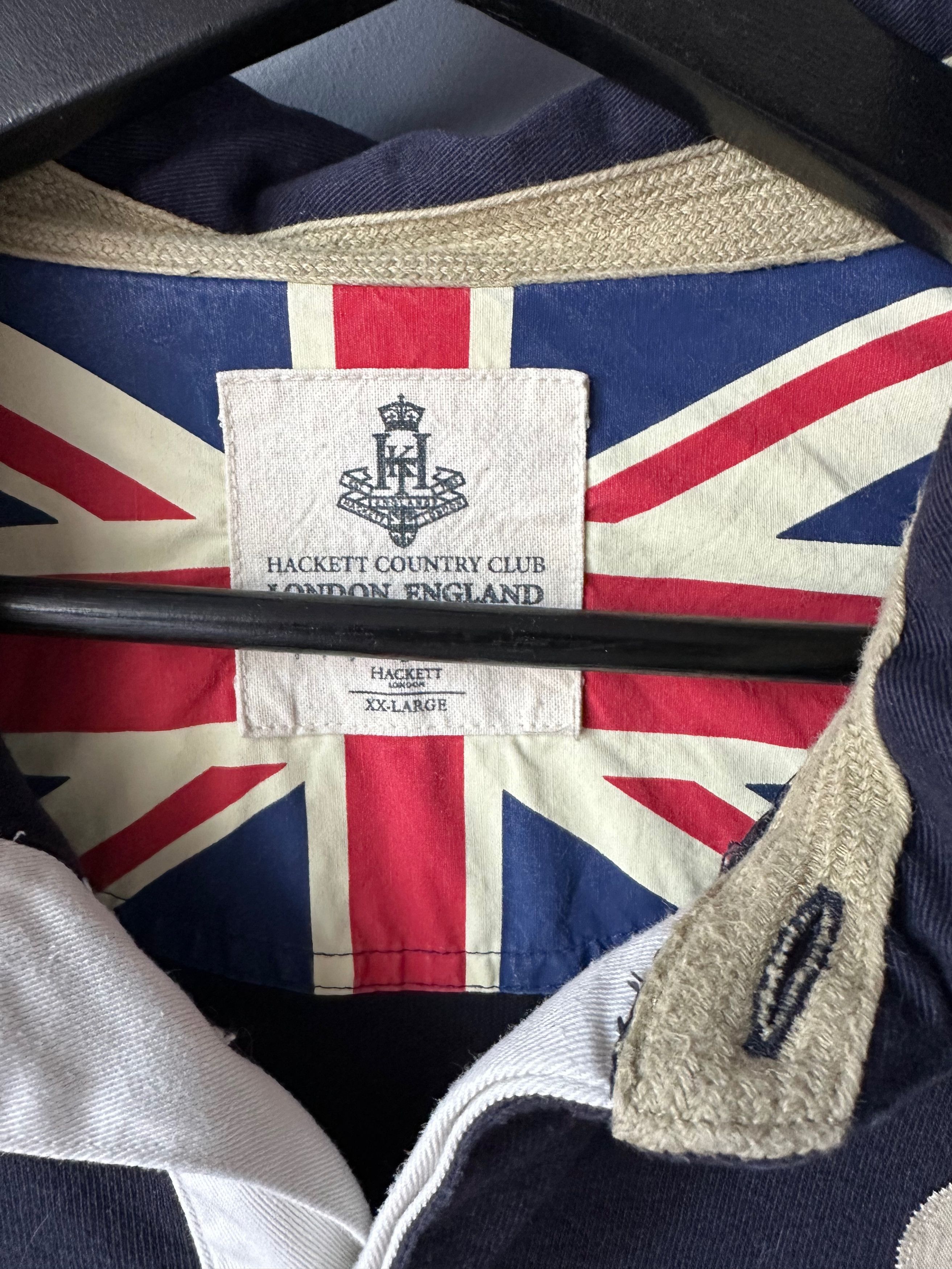 Hackett HACKETT Men’s Country Club Rugby style, Navy/Union Jack Size US XXL / EU 58 / 5 - 5 Thumbnail