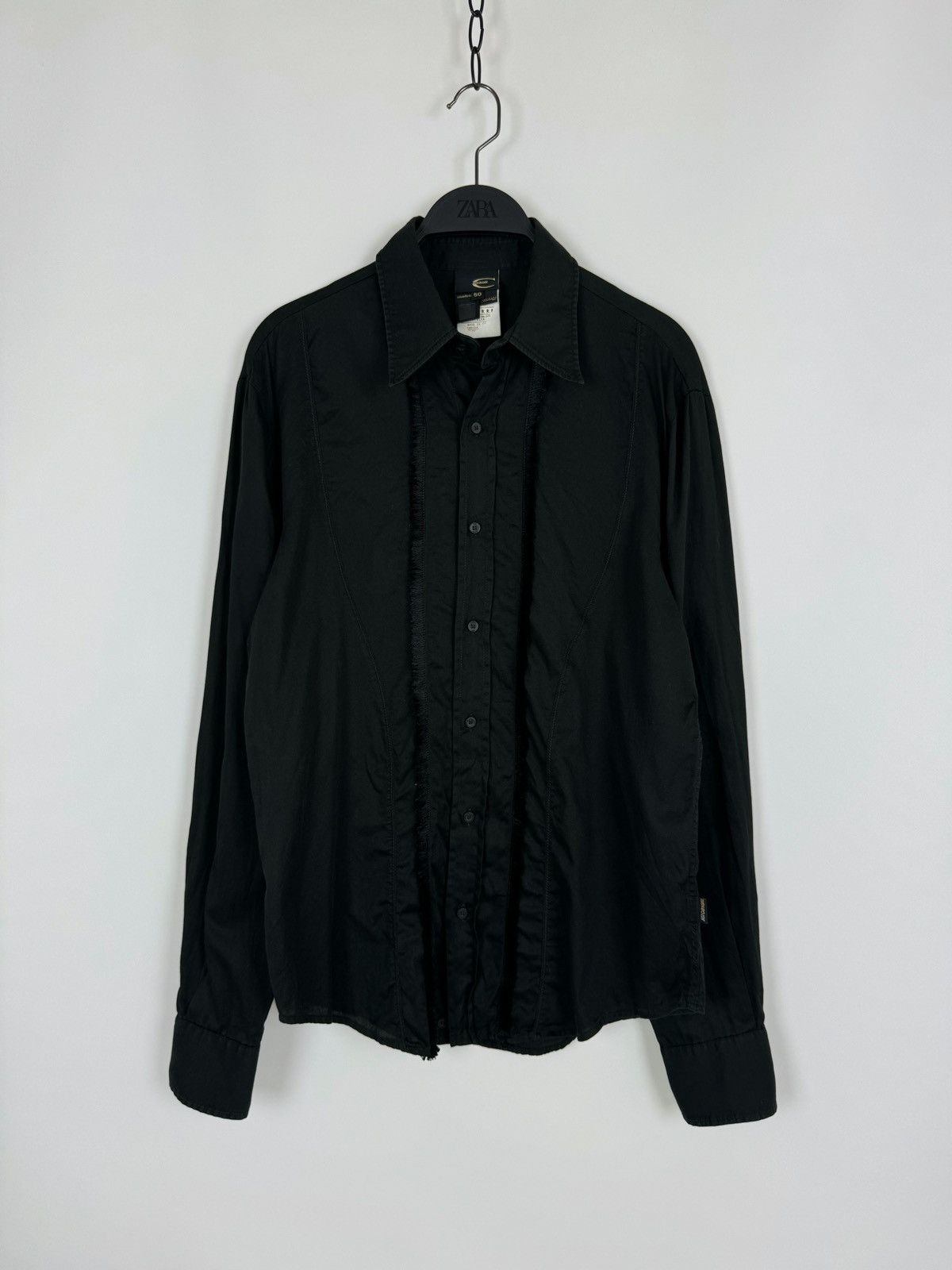 Just Cavalli Black Designer Shirt Made in Italy