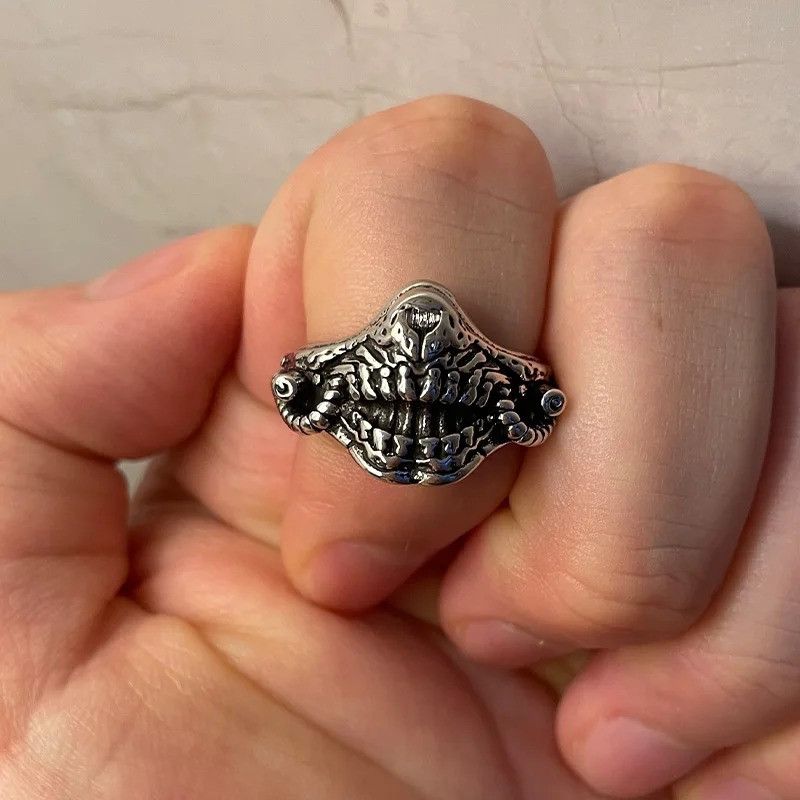 Japanese Brand × Jewelry × Vintage Retro Mask Ring Size ONE SIZE - 5 Thumbnail