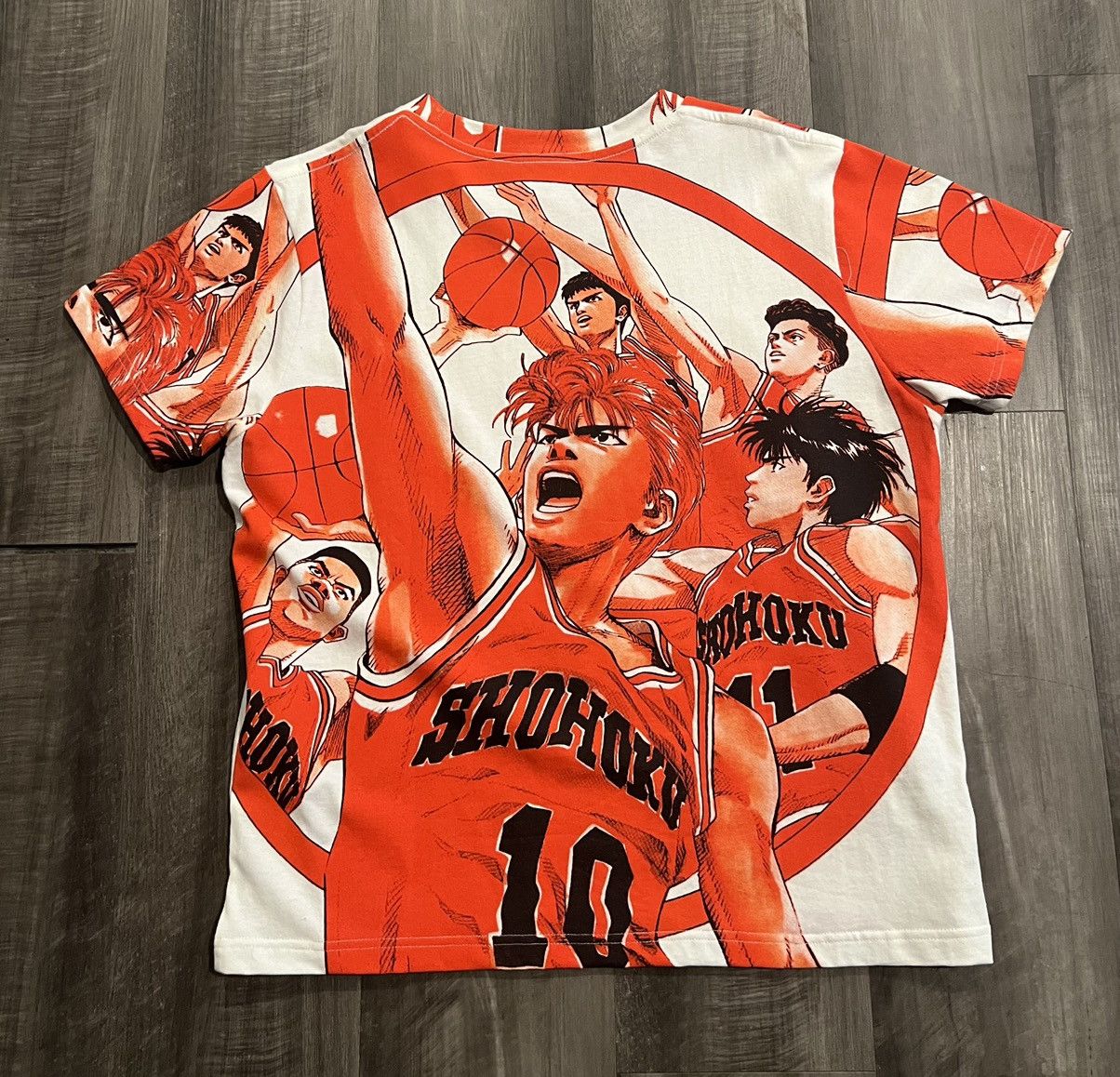 Anime Size Medium - Bravest Studio Shohoku Slam Dunk Anime AOP Tee Size US M / EU 48-50 / 2 - 2 Thumbnail