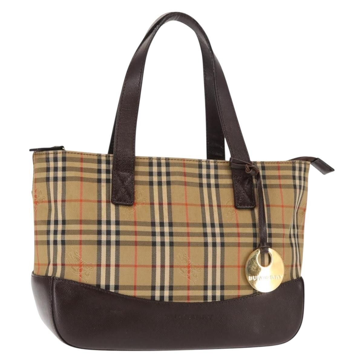 Burberry Burberry Nova Check Tote Canvas and Leather Size ONE SIZE - 1 Thumbnail