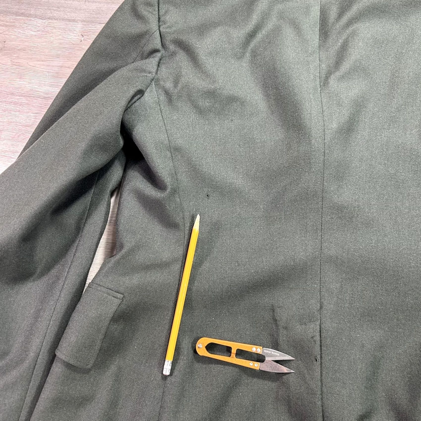 Vintage US Army Green Dress Suit Mens 41L Jacket 30x31 Pants 2 Piece Uniform Formal Shirt Hoodie Hat Size 42R - 6 Thumbnail