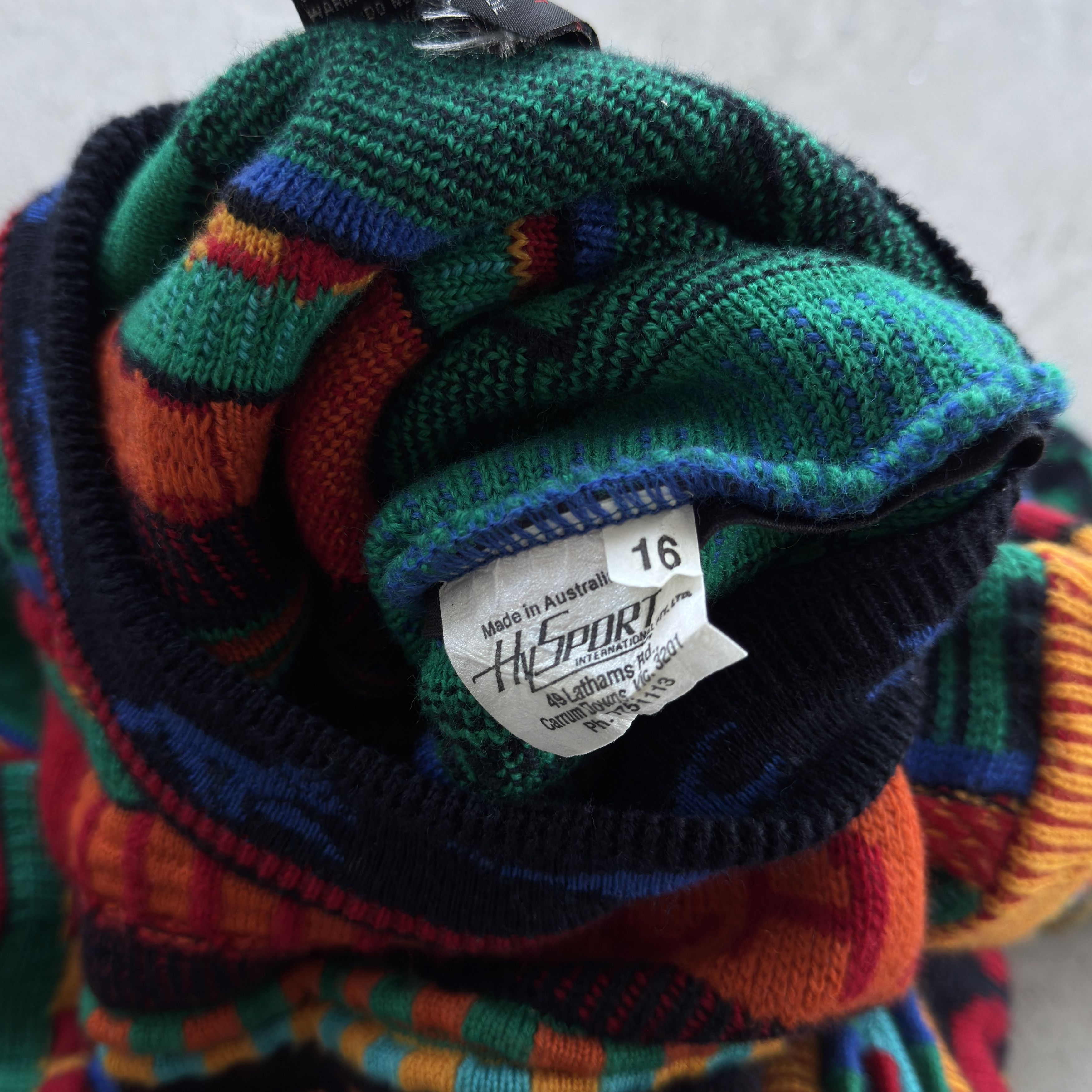 Vintage Vintage 90s Emaroo Coogi Style Wool Sweater Size US L / EU 52-54 / 3 - 9 Thumbnail
