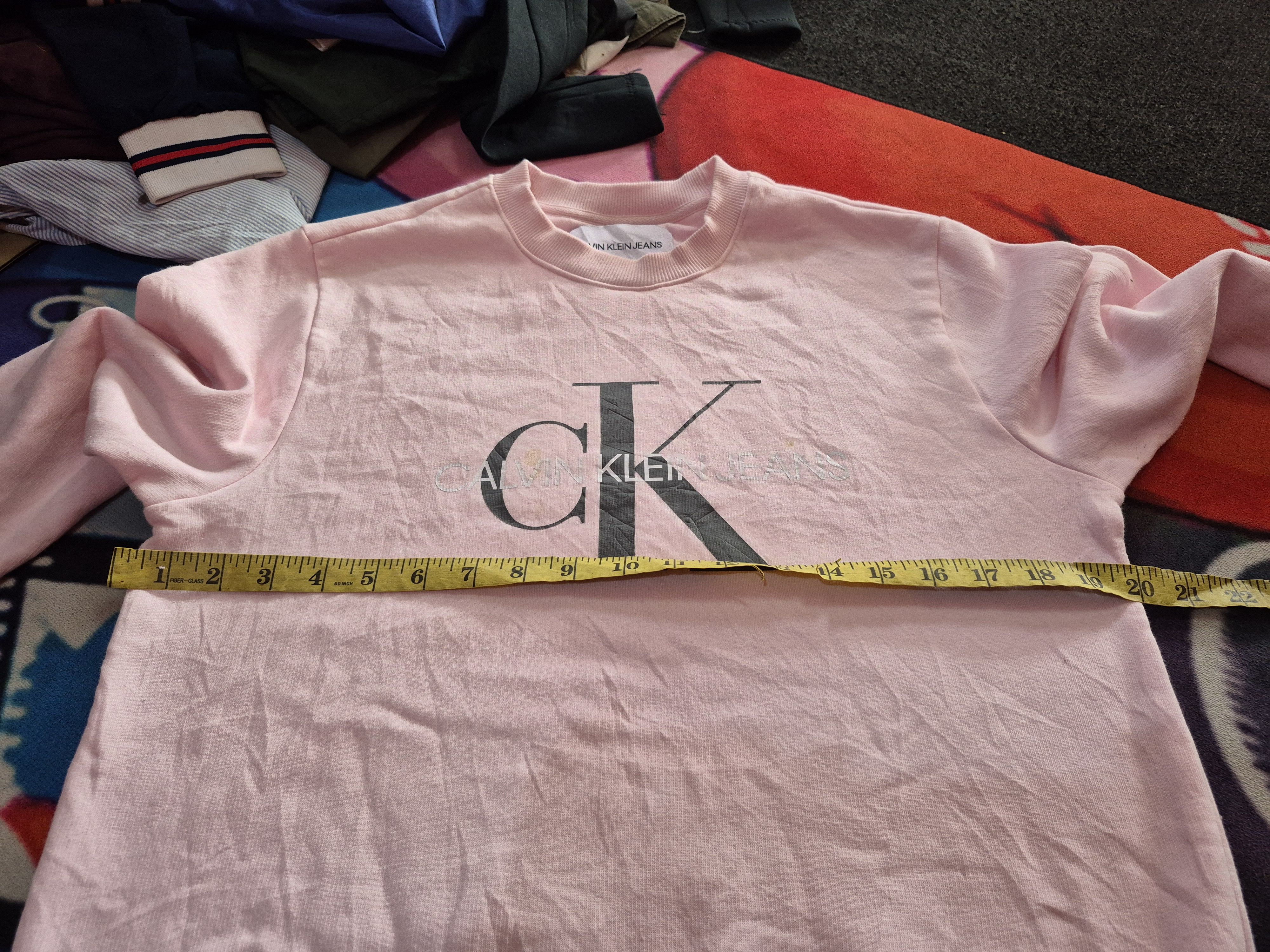 Calvin Klein 🔥 Calvin Klein CK Big Logo Spellout Sweatshirt Jumper Size US S / EU 44-46 / 1 - 8 Thumbnail