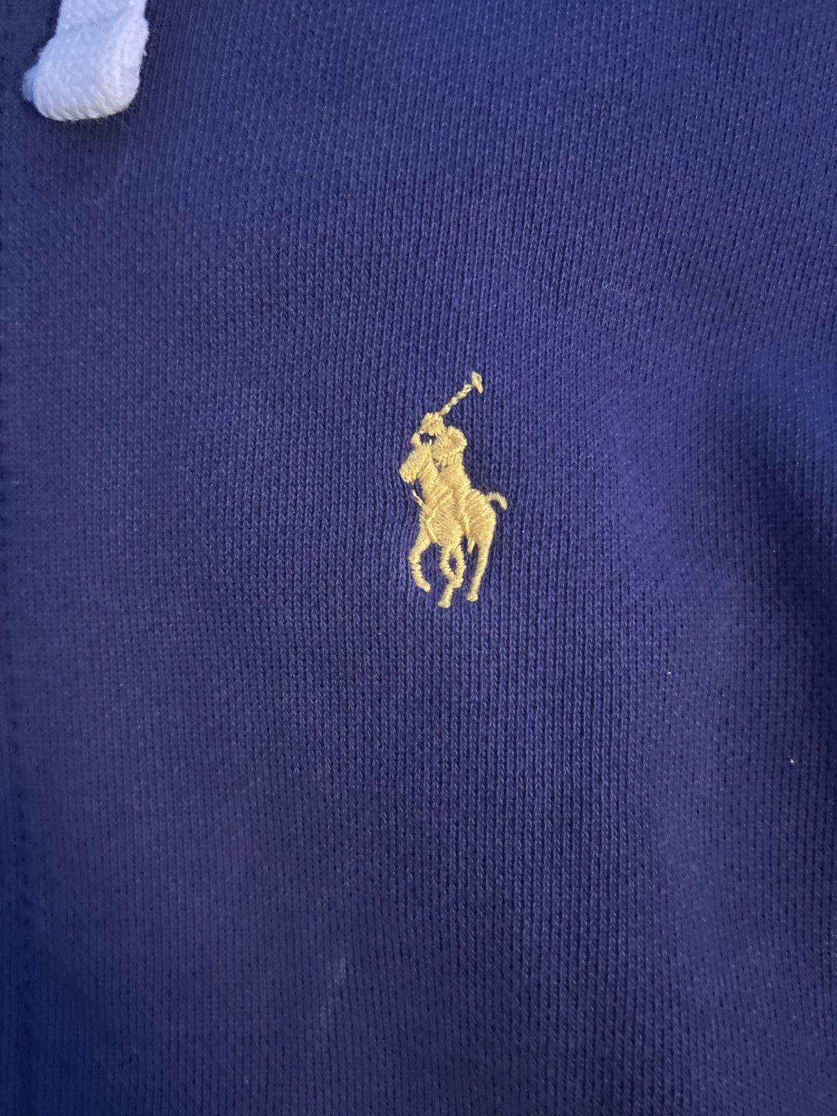 Polo Ralph Lauren × Vintage Blue polo hoodie Size US M / EU 48-50 / 2 - 2 Thumbnail
