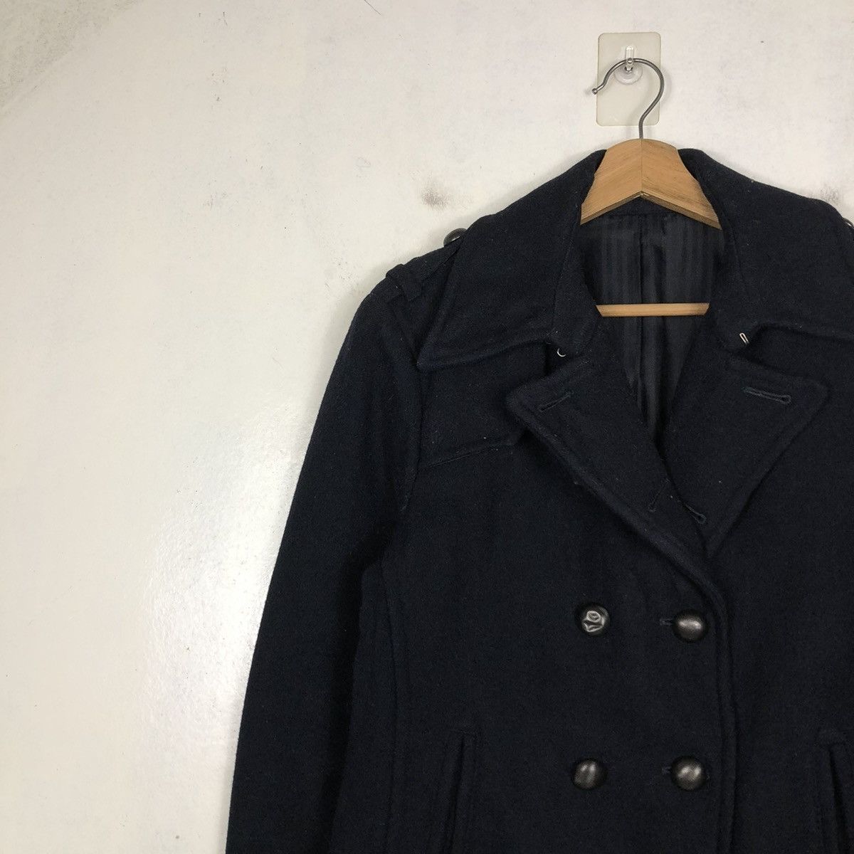 Hysteric Glamour 📌CROPPED WOOL BIKER JACKET BOYCOTT DOUBLE COLLAR Size US M / EU 48-50 / 2 - 8 Thumbnail