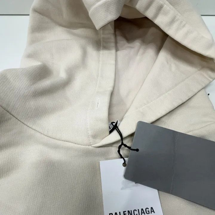 Balenciaga Balenciaga Logo Long Sleeve Hoodie for Women 0079-2507 Size L / US 10 / IT 46 - 7 Thumbnail