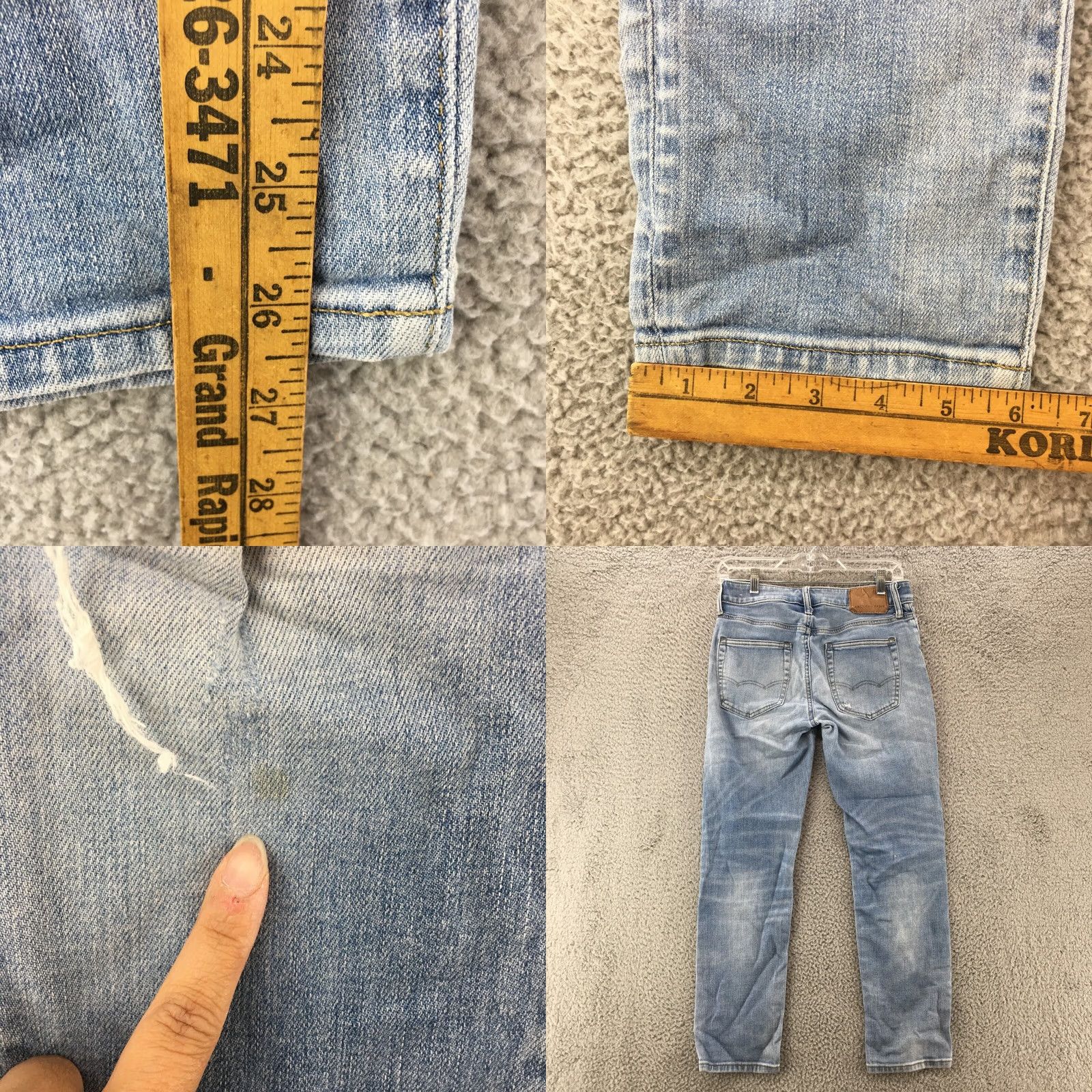 American Eagle Outfitters American Eagle Outfitters Jeans Mens Skinny Blue 28x28 5 Pockets Button Size US 28 / EU 44 - 8 Thumbnail